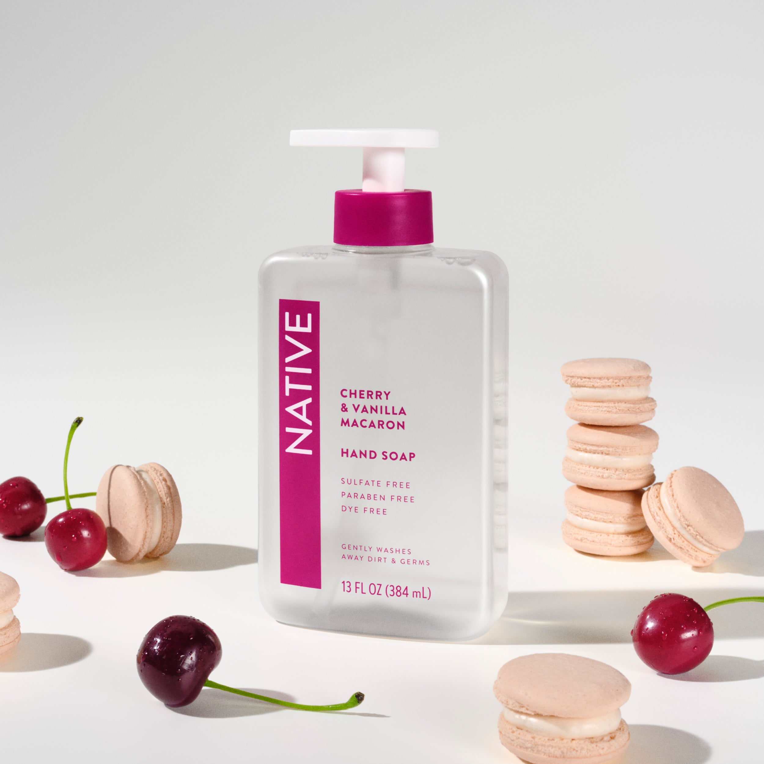 Hand Soap Classic Cherry and Vanilla Macaron 13oz Daily Routine