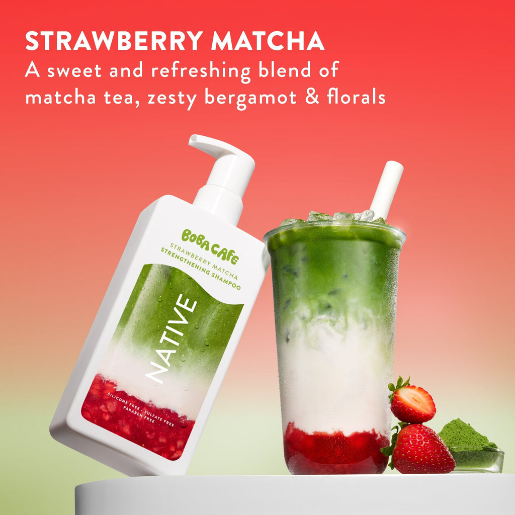 Strengthening Shampoo Limited Edition Strawberry Matcha 16.5oz Daily Routine