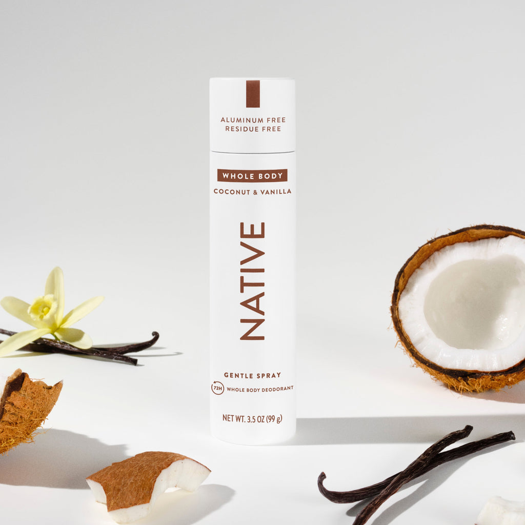 Whole Body Deodorant Spray Classic Coconut and Vanilla 3.5oz Daily Routine