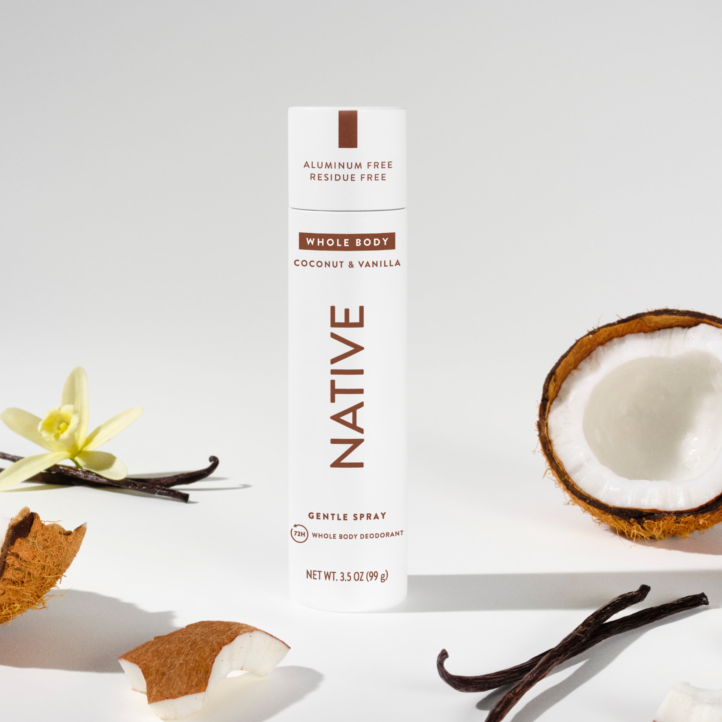Whole Body Deodorant Spray Classic Coconut and Vanilla 3.5oz Daily Routine
