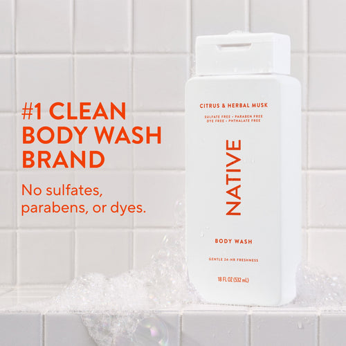Body Wash Classic Citrus and Herbal Musk 18oz Daily Routine