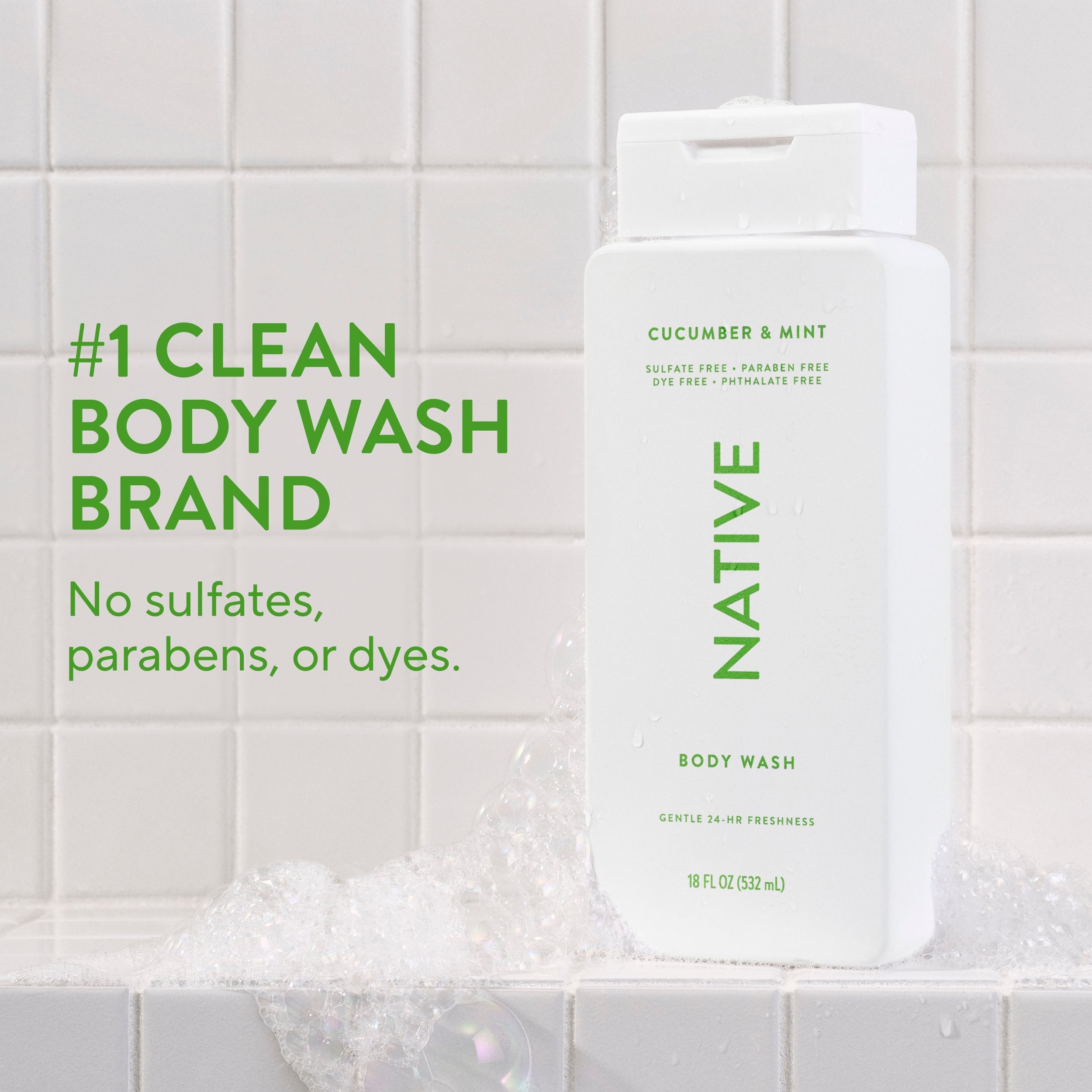 Body Wash Classic Cucumber and Mint 18oz Daily Routine