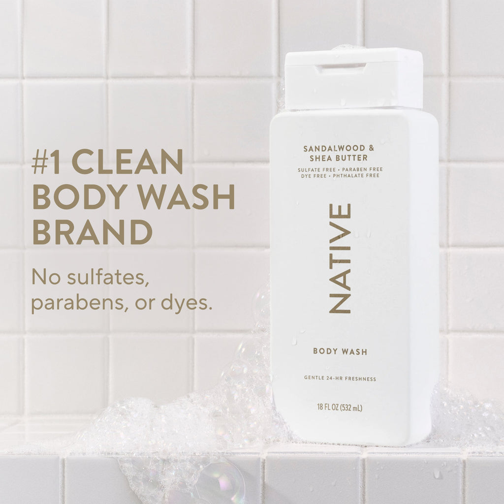 Body Wash Classic Sandalwood and Shea Butter 18oz Daily Routine