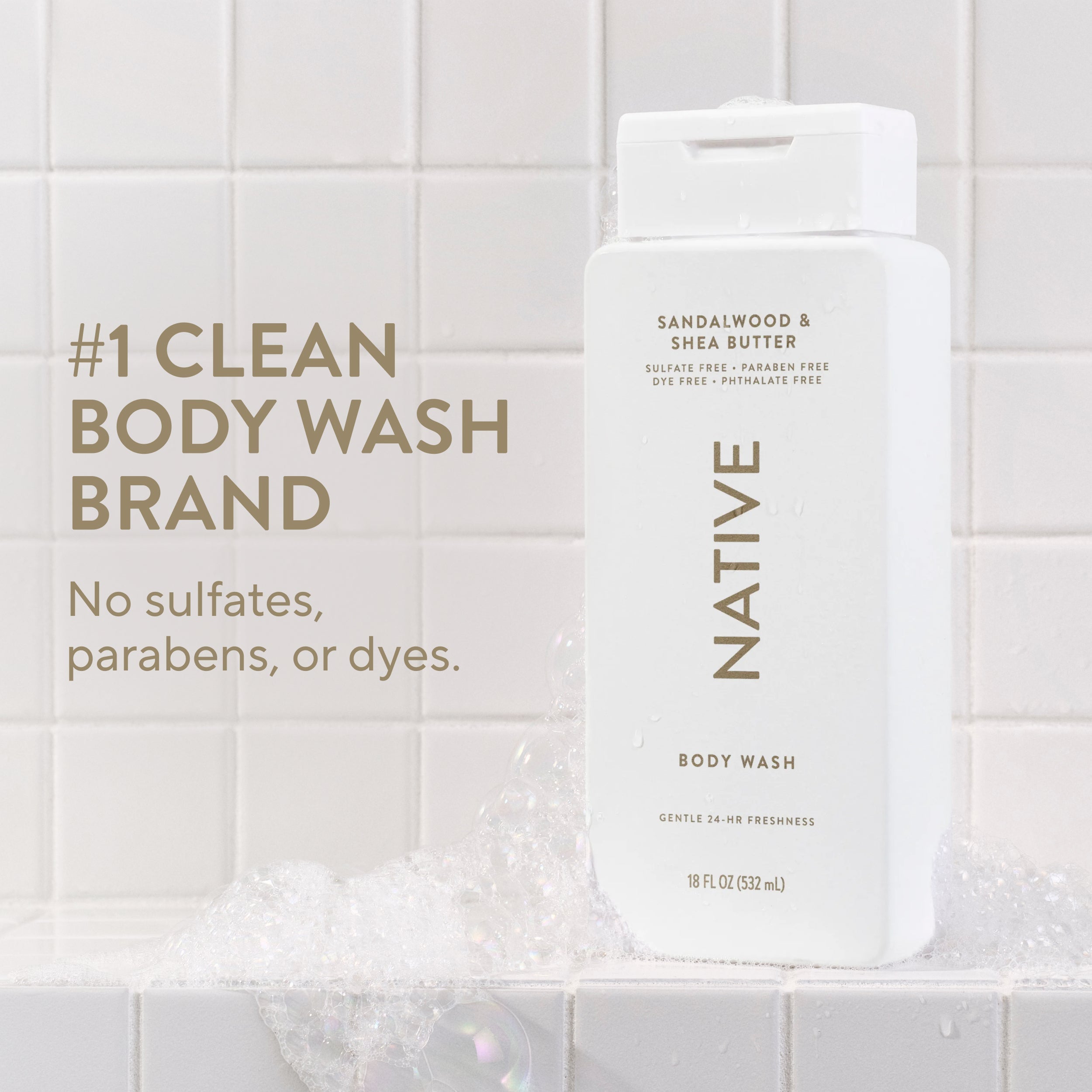 Body Wash Classic Sandalwood and Shea Butter 18oz Daily Routine