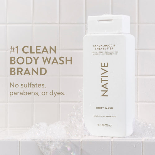 Body Wash Classic Sandalwood and Shea Butter 18oz Daily Routine