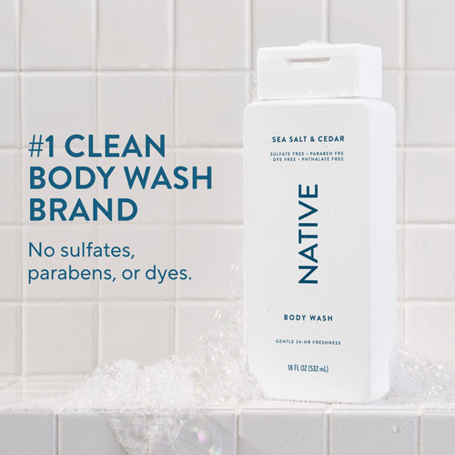 Body Wash Classic Sea Salt and Cedar 18oz Daily Routine