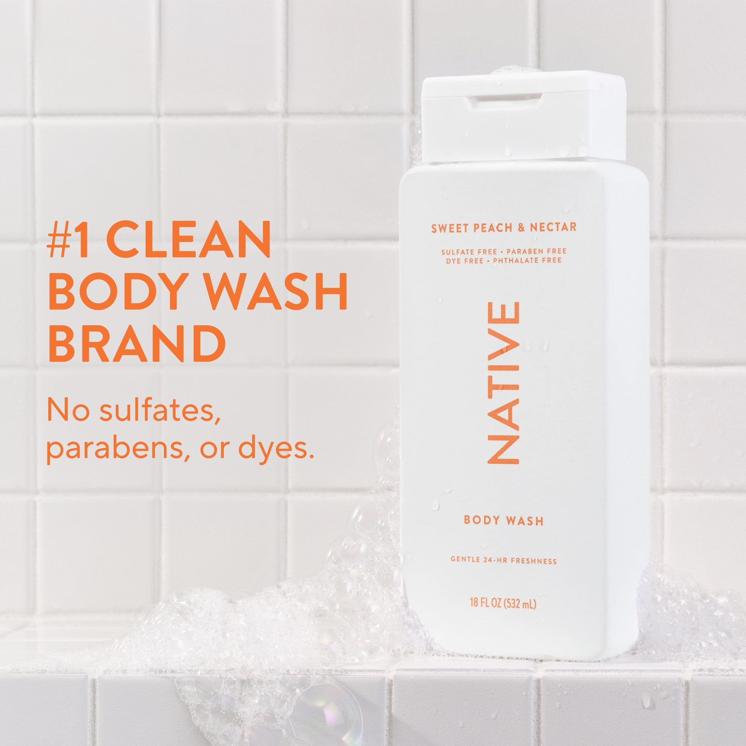 Body Wash Classic Sweet Peach and Nectar 18oz Daily Routine