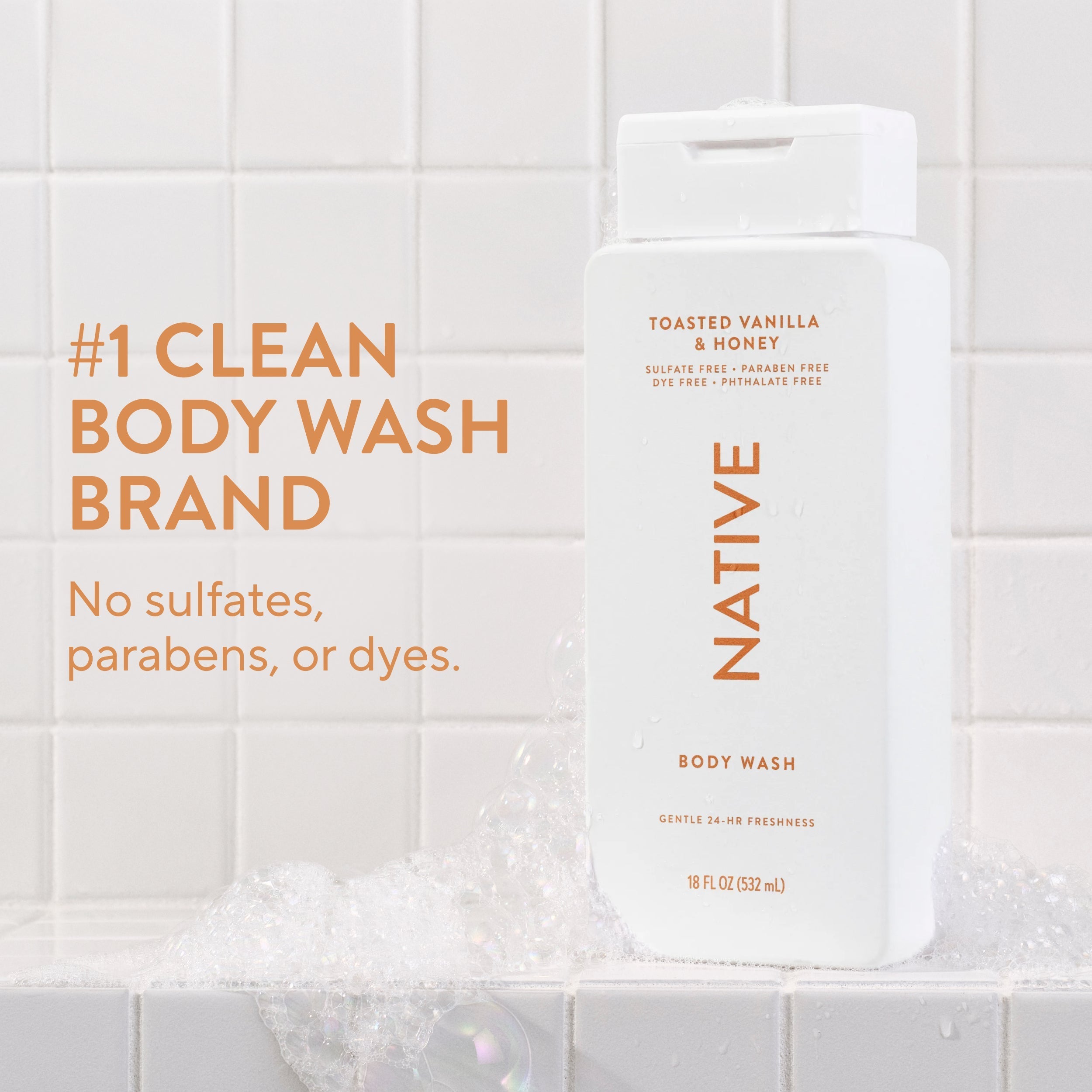Body Wash Classic Toasted Vanilla and Honey 18oz Daily Routine