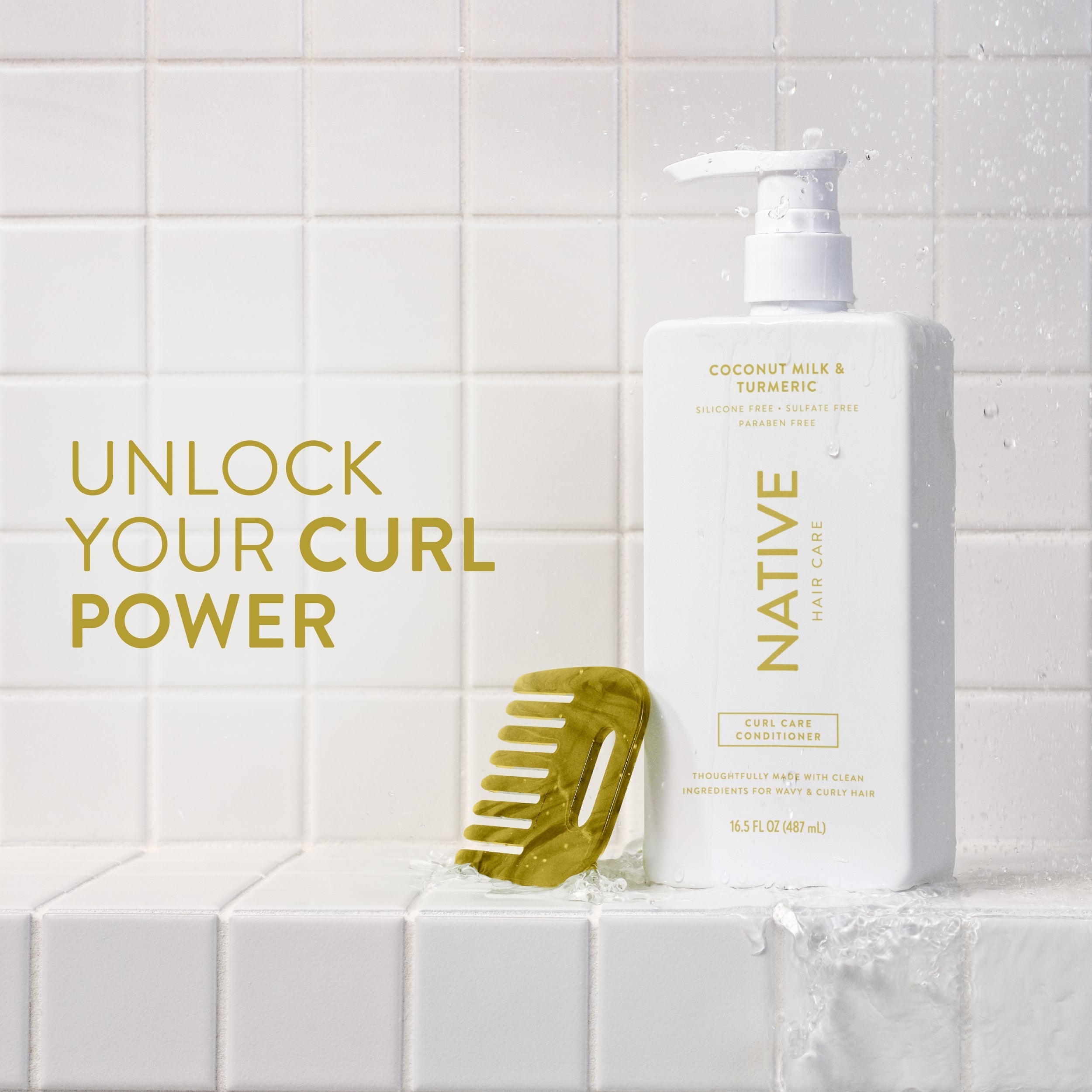 Curl Care Conditioner Classic Coconut Milk and Turmeric 16.5oz Daily Routine
