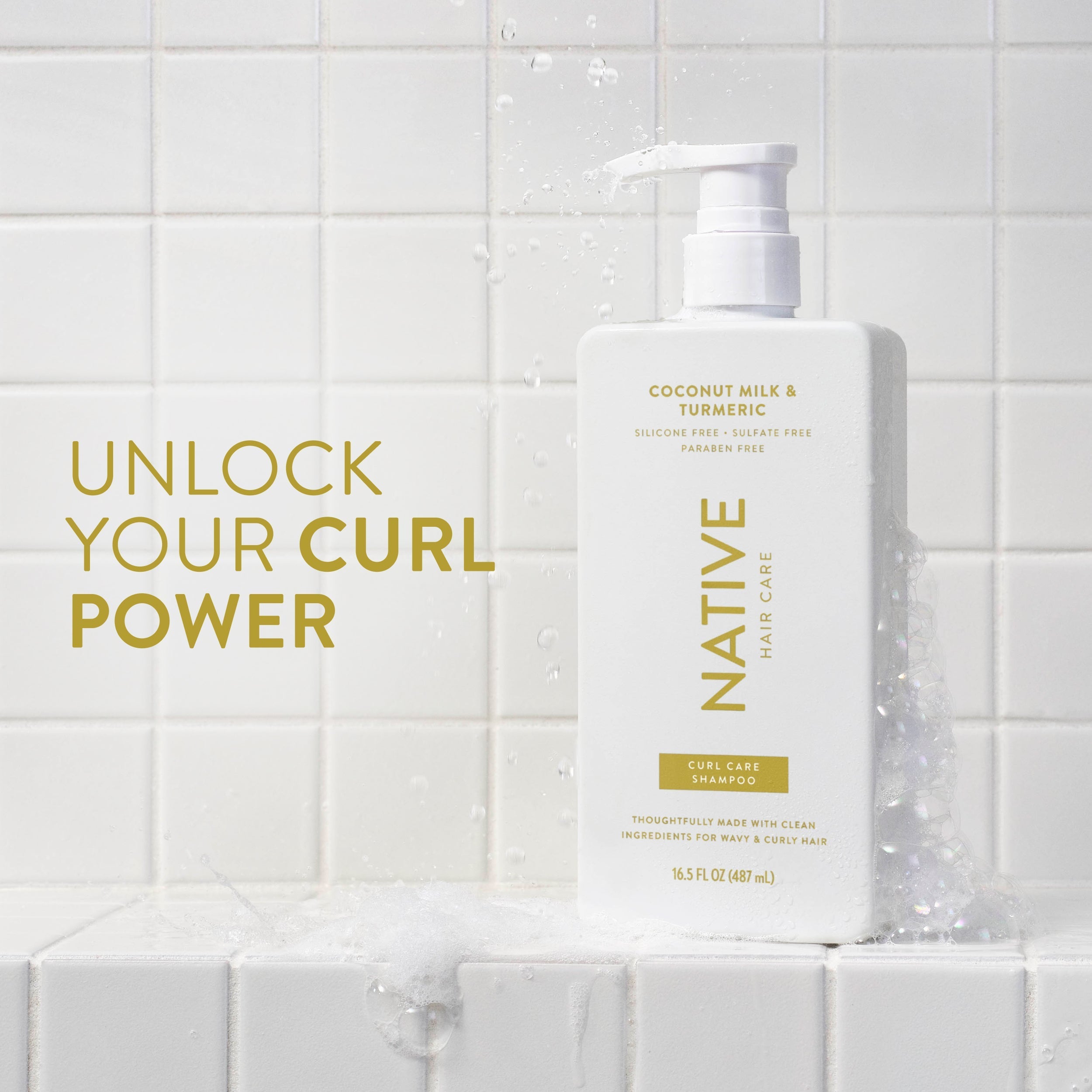 Curl Care Shampoo Classic Coconut Milk and Turmeric 16.5oz Daily Routine
