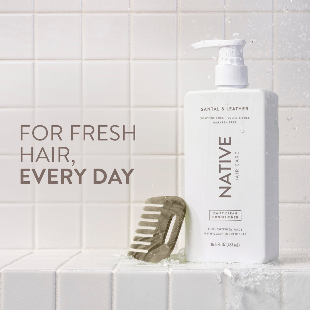 Daily Clean Conditioner Classic Santal and Leather 16.5oz Daily Routine