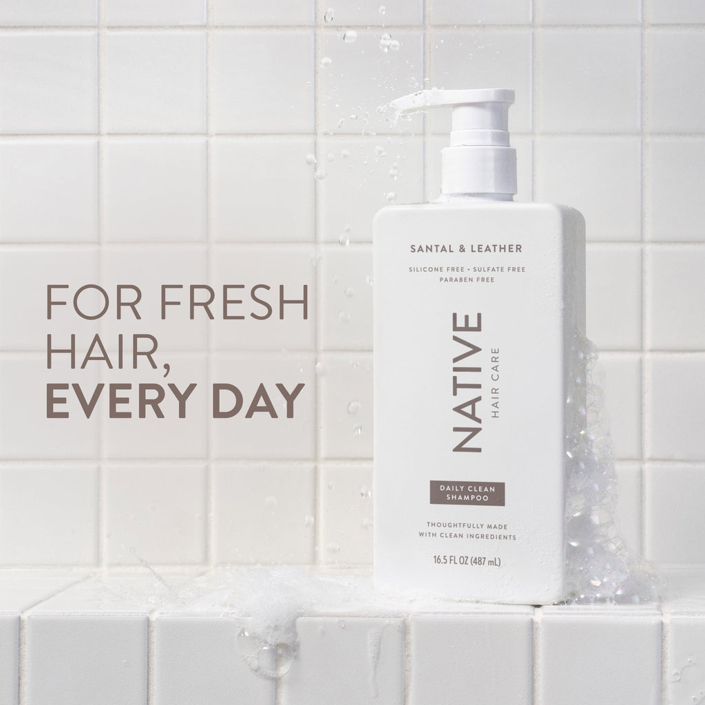 Daily Clean Shampoo Classic Santal and Leather 16.5oz Daily Routine