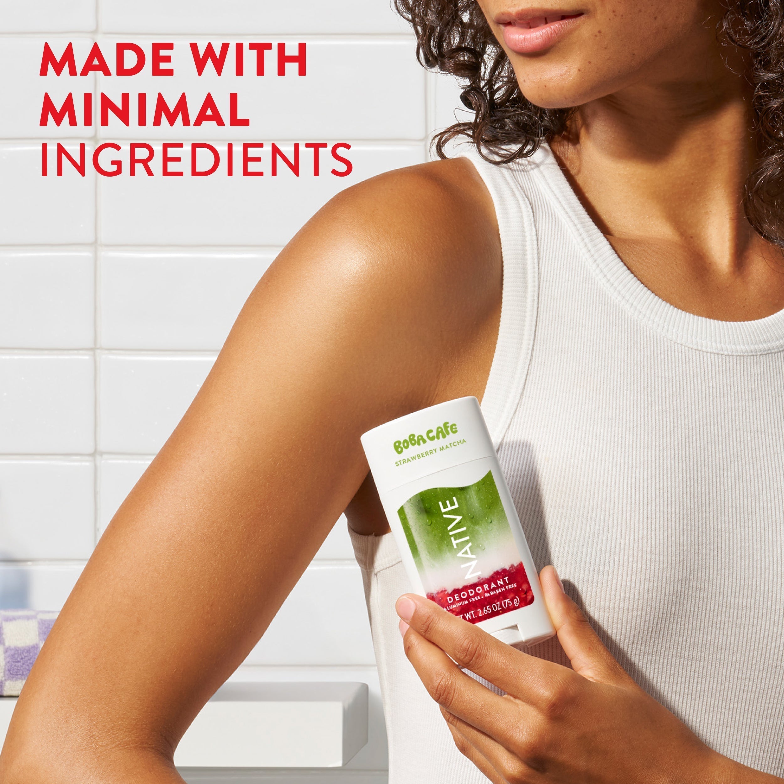 Deodorant Stick Limited Edition Strawberry Matcha 2.65oz Daily Routine