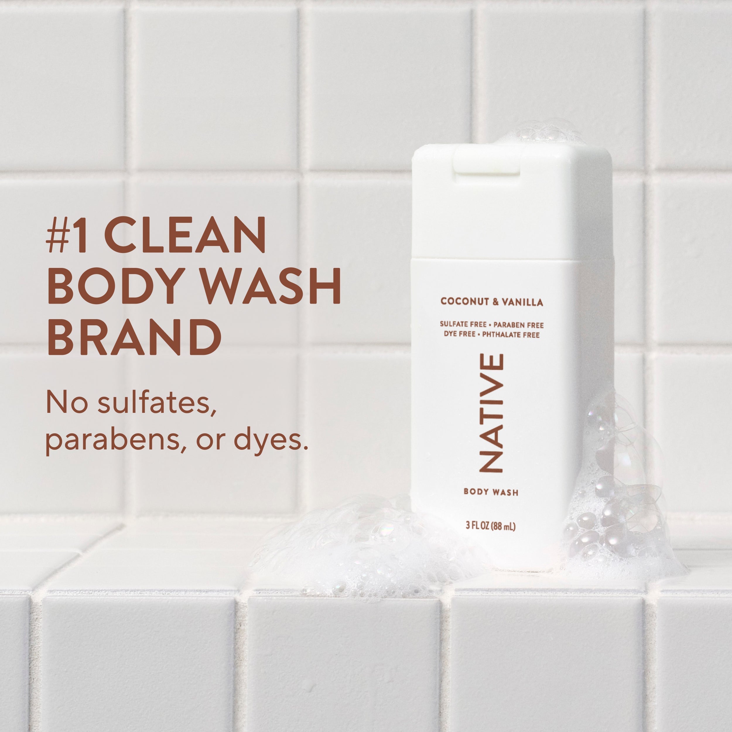 Mini Body Wash Classic Coconut and Vanilla 3oz Daily Routine