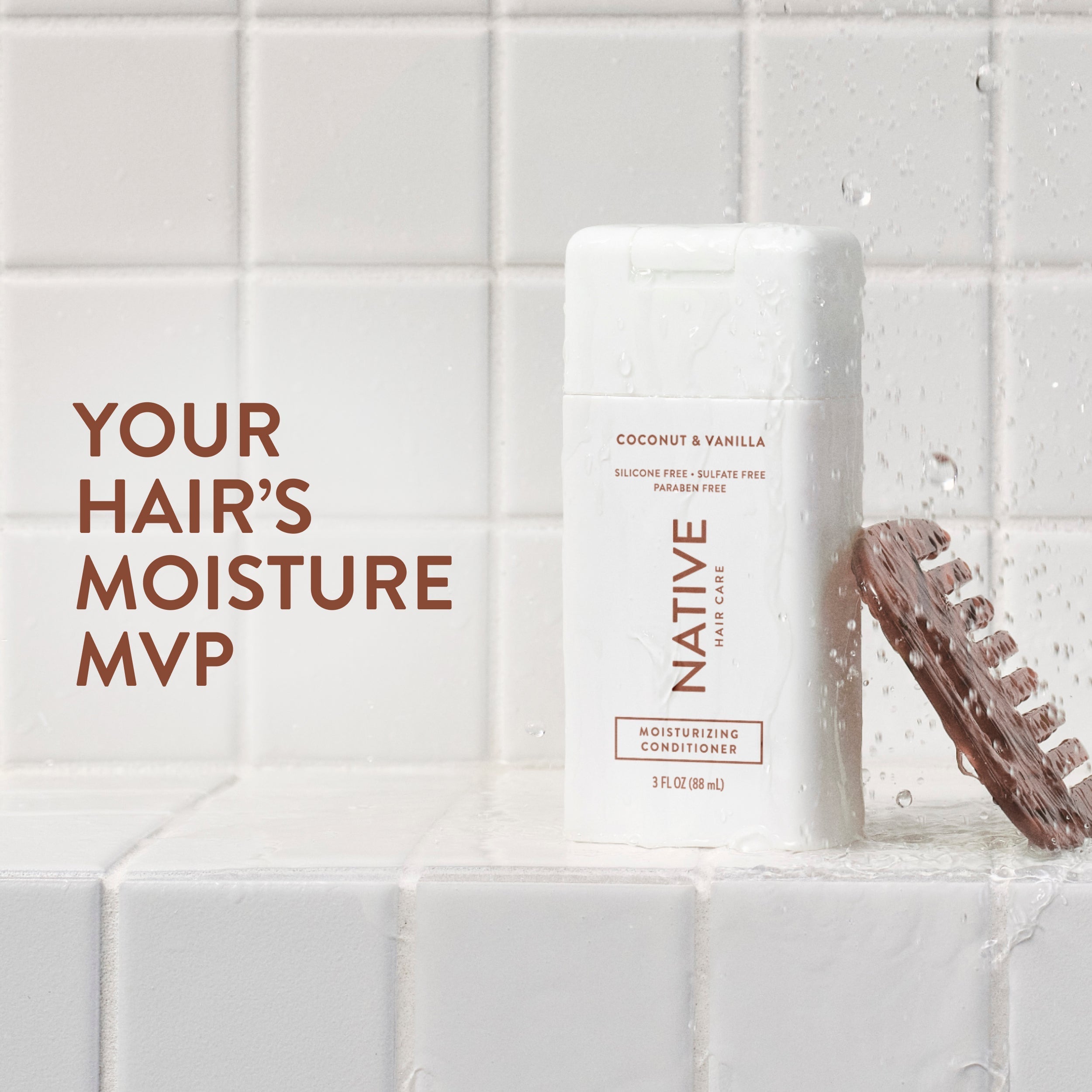Mini Moisturizing Conditioner Classic Coconut and Vanilla 3oz Daily Routine
