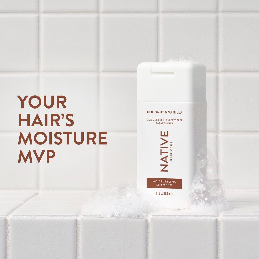 Mini Moisturizing Shampoo Classic Coconut and Vanilla 3oz Daily Routine
