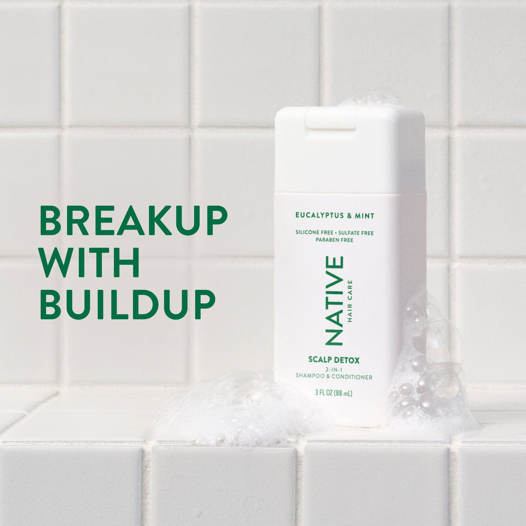 Mini Scalp Clarifying 2 in 1 Shampoo and Conditioner Classic Eucalyptus and Mint 3oz Daily Routine
