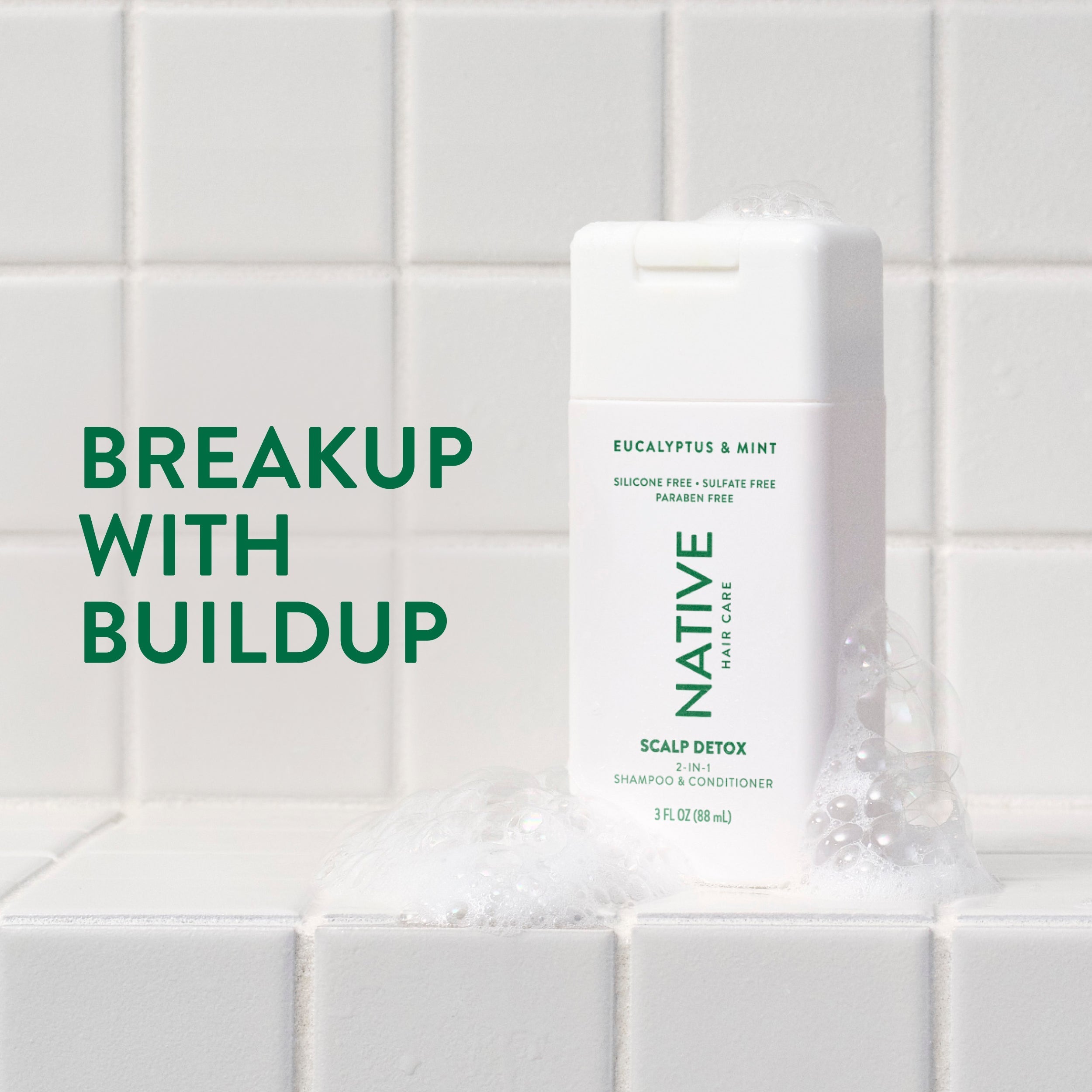 Mini Scalp Clarifying 2 in 1 Shampoo and Conditioner Classic Eucalyptus and Mint 3oz Daily Routine