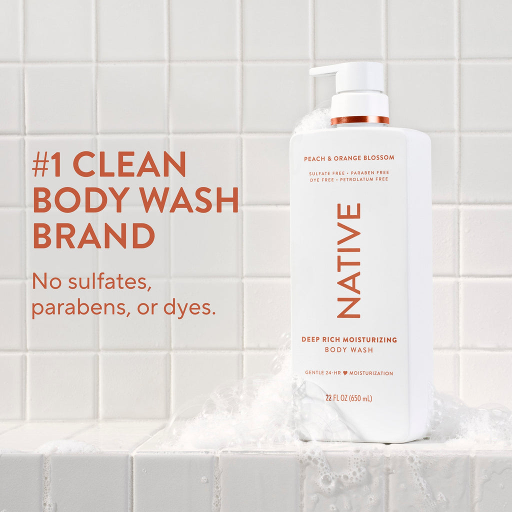 Moisturizing Body Wash Classic Peach and Orange Blossom 22oz Daily Routine