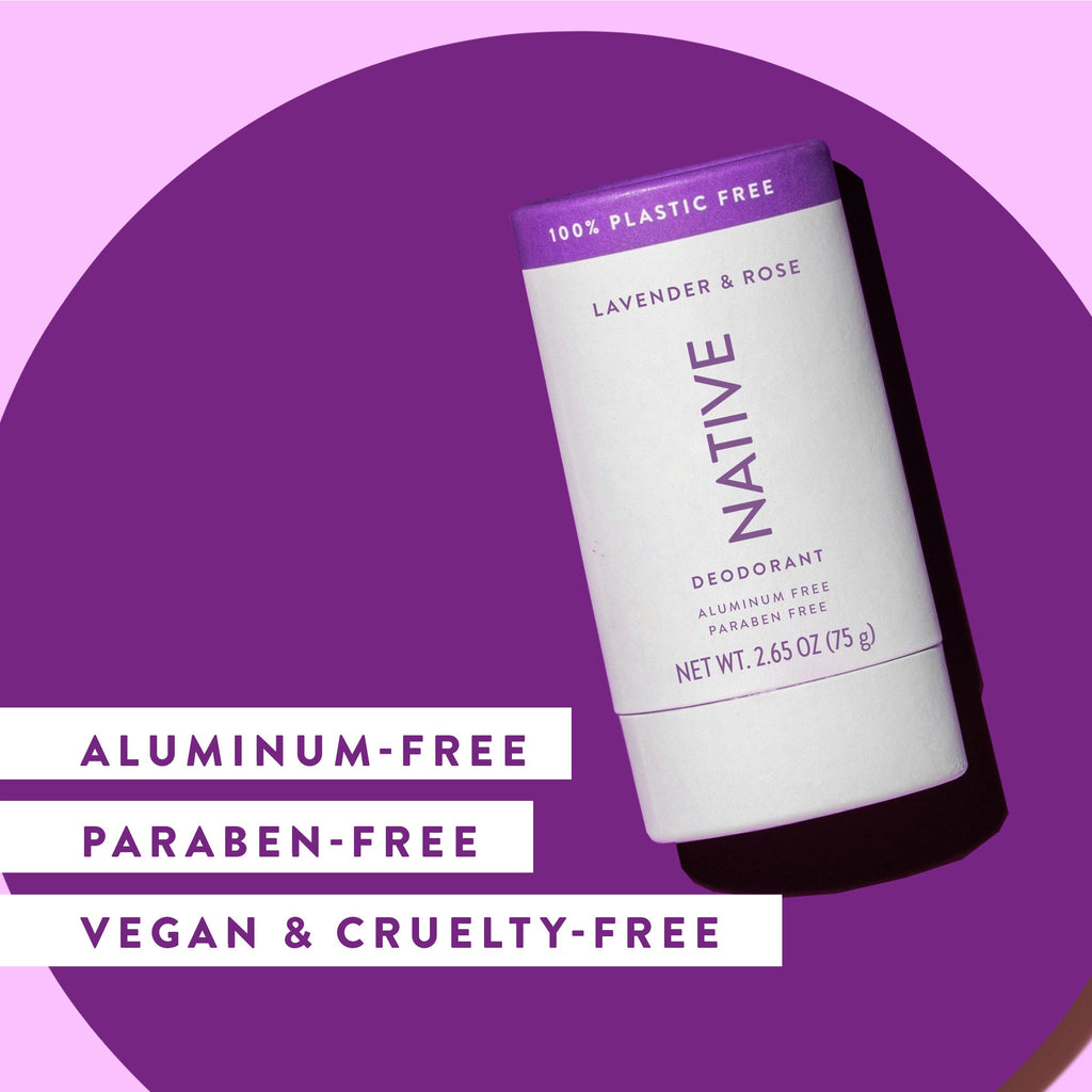 Plastic Free Deodorant Stick Classic Lavender and Rose 2.65oz Daily Routine