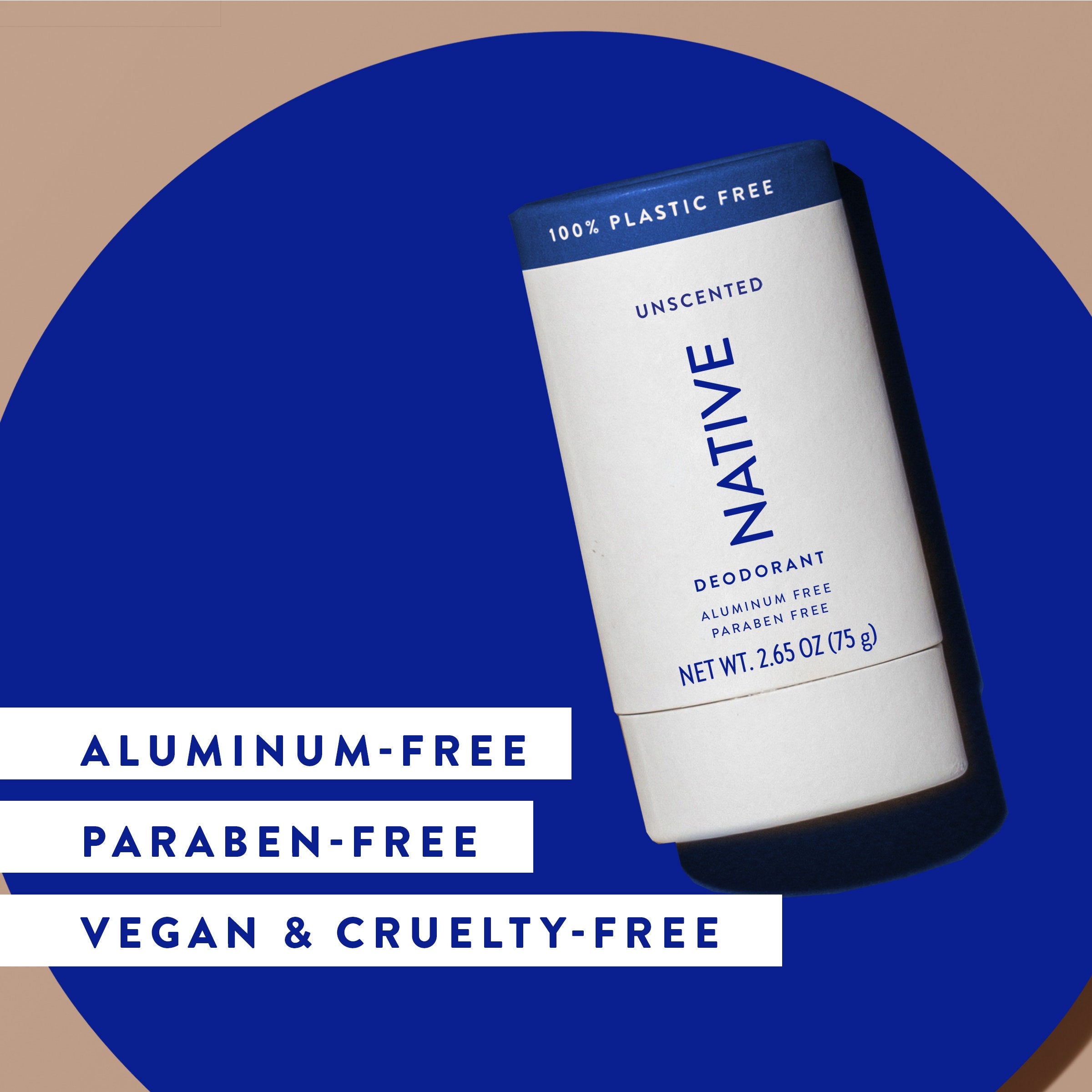 Plastic Free Deodorant Stick Classic Unscented 2.65oz Daily Routine