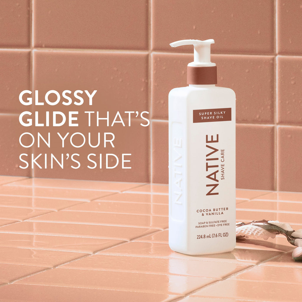Silky Smooth Shave Oil Classic Cocoa Butter and Vanilla 7.6oz Daily Routine