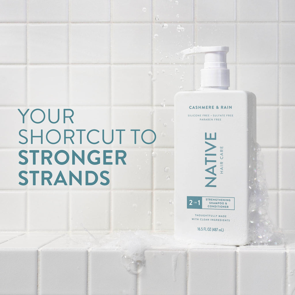 Strengthening 2 in 1 Shampoo and Conditioner Classic Cashmere and Rain 16.5oz Daily Routine