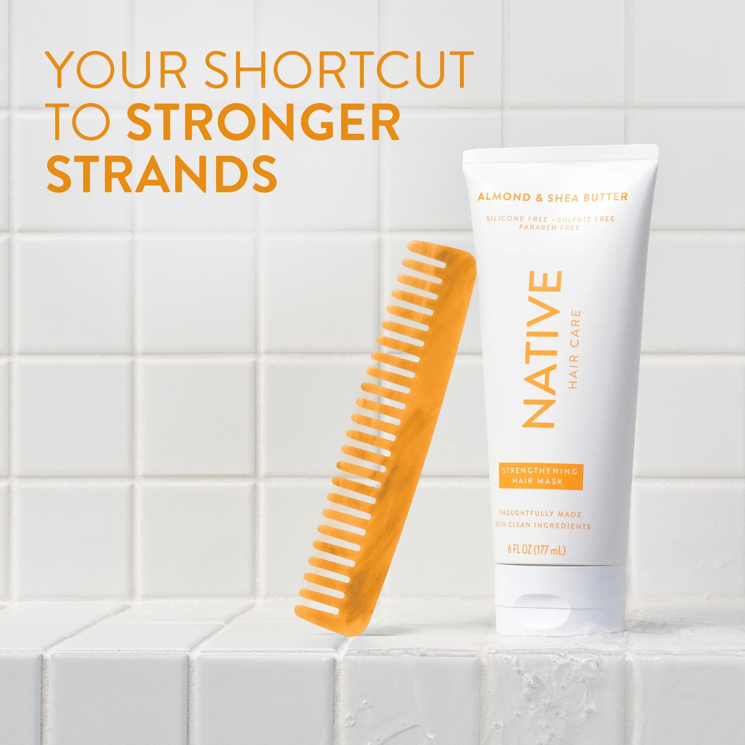 Strengthening Hair Mask Classic Almond and Shea Butter 6oz Daily Routine