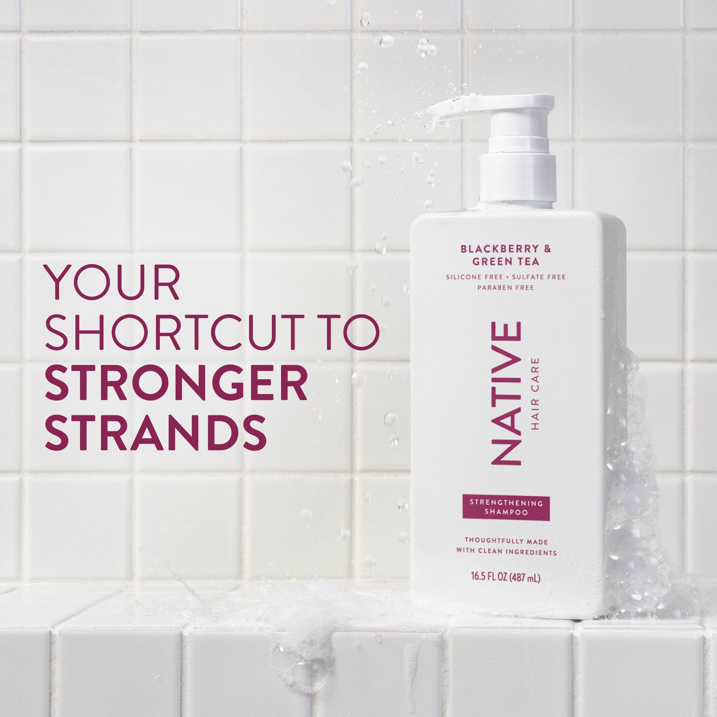 Strengthening Shampoo Classic Blackberry and Green Tea 16.5oz Daily Routine