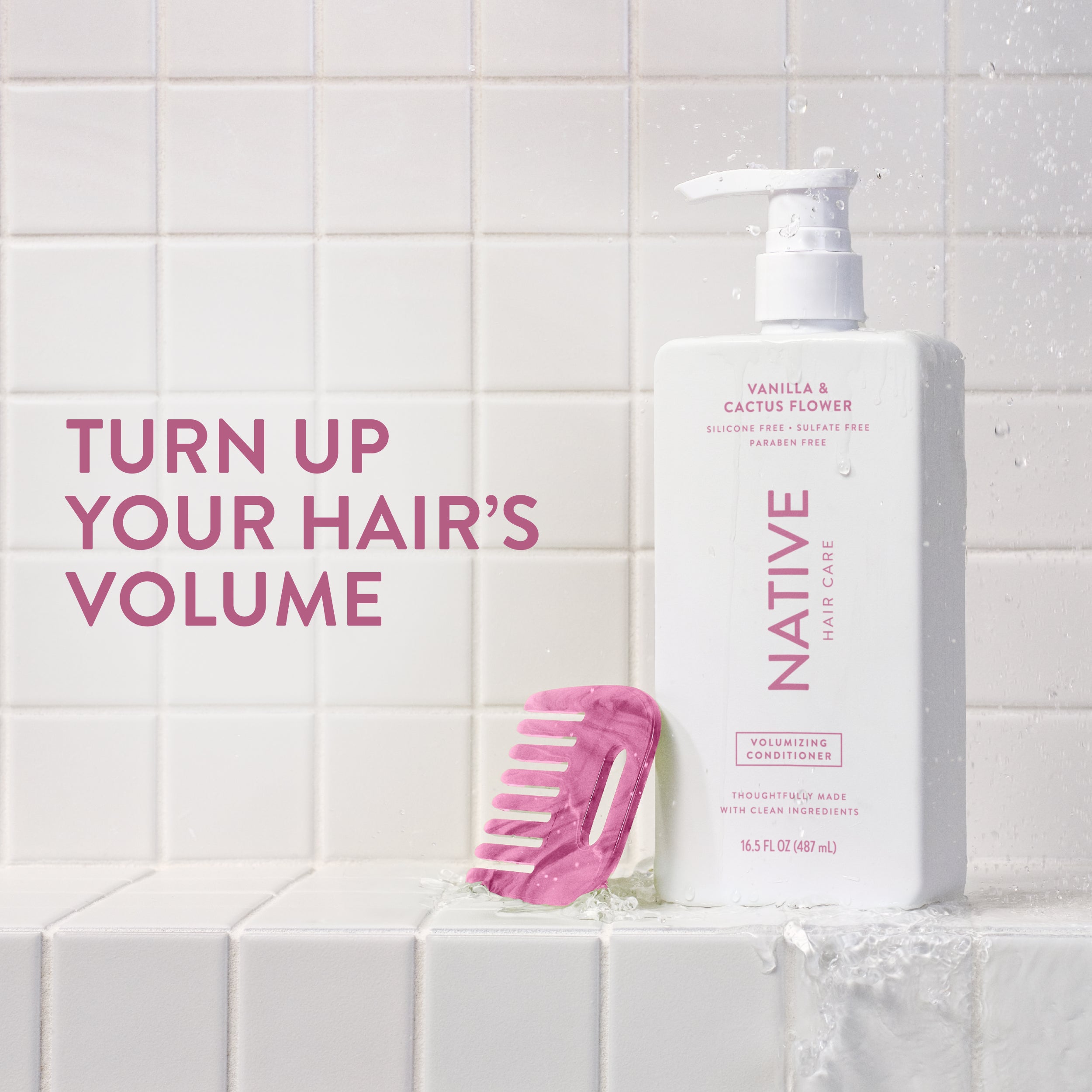 Volumizing Conditioner Classic Vanilla and Cactus Flower 16.5oz Daily Routine