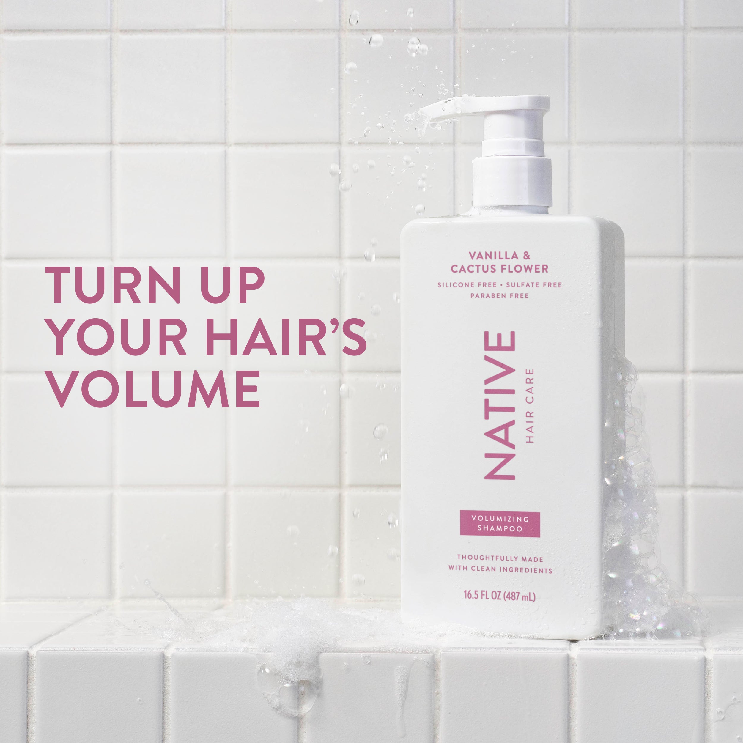 Volumizing Shampoo Classic Vanilla and Cactus Flower 16.5oz Daily Routine