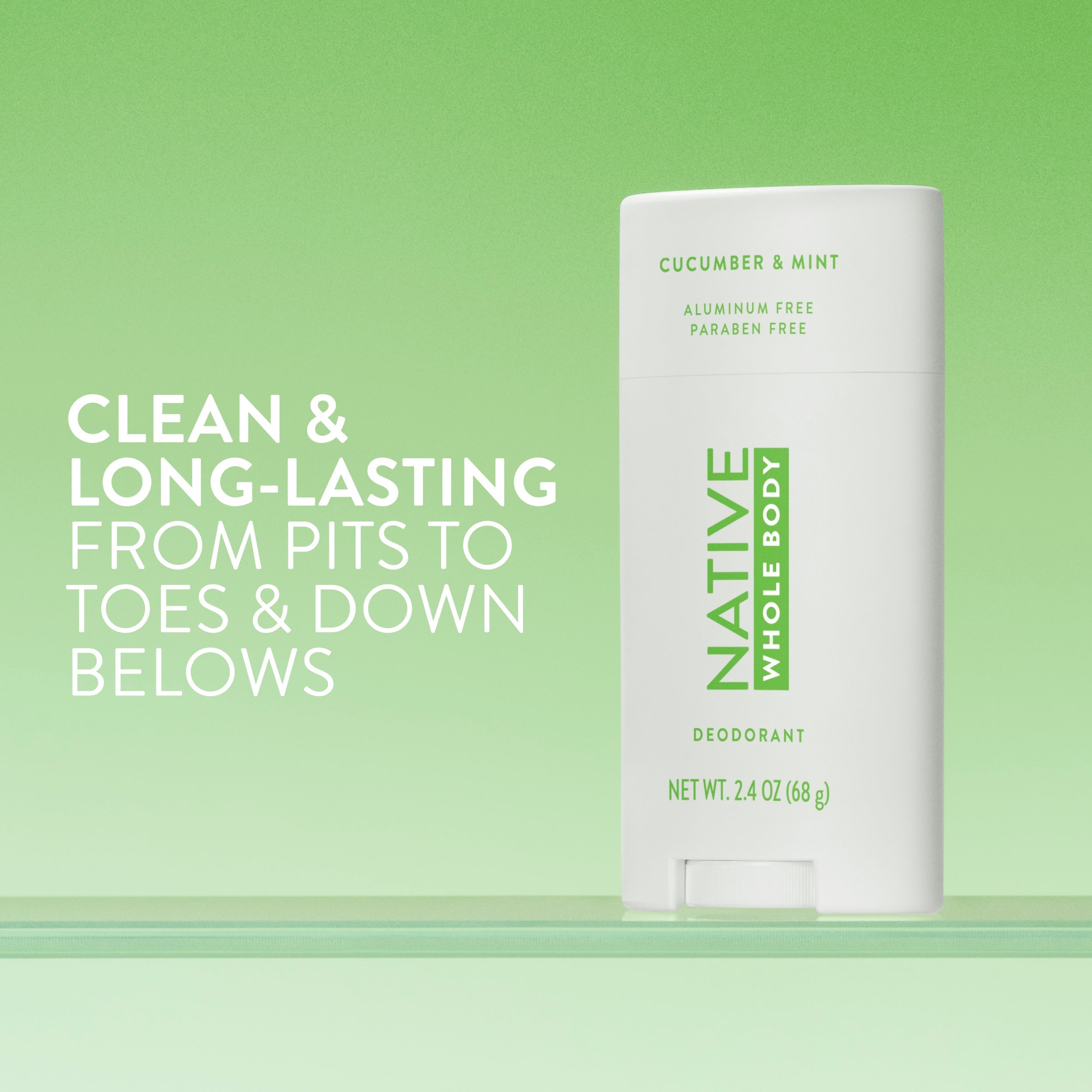 Whole Body Deodorant Stick Classic Cucumber and Mint 2.4oz Daily Routine