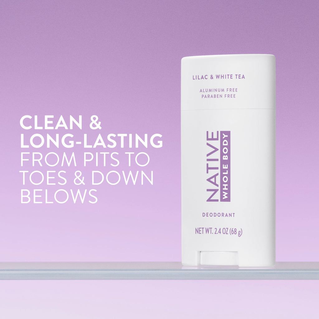 Whole Body Deodorant Stick Classic Lilac and White Tea 2.4oz Daily Routine