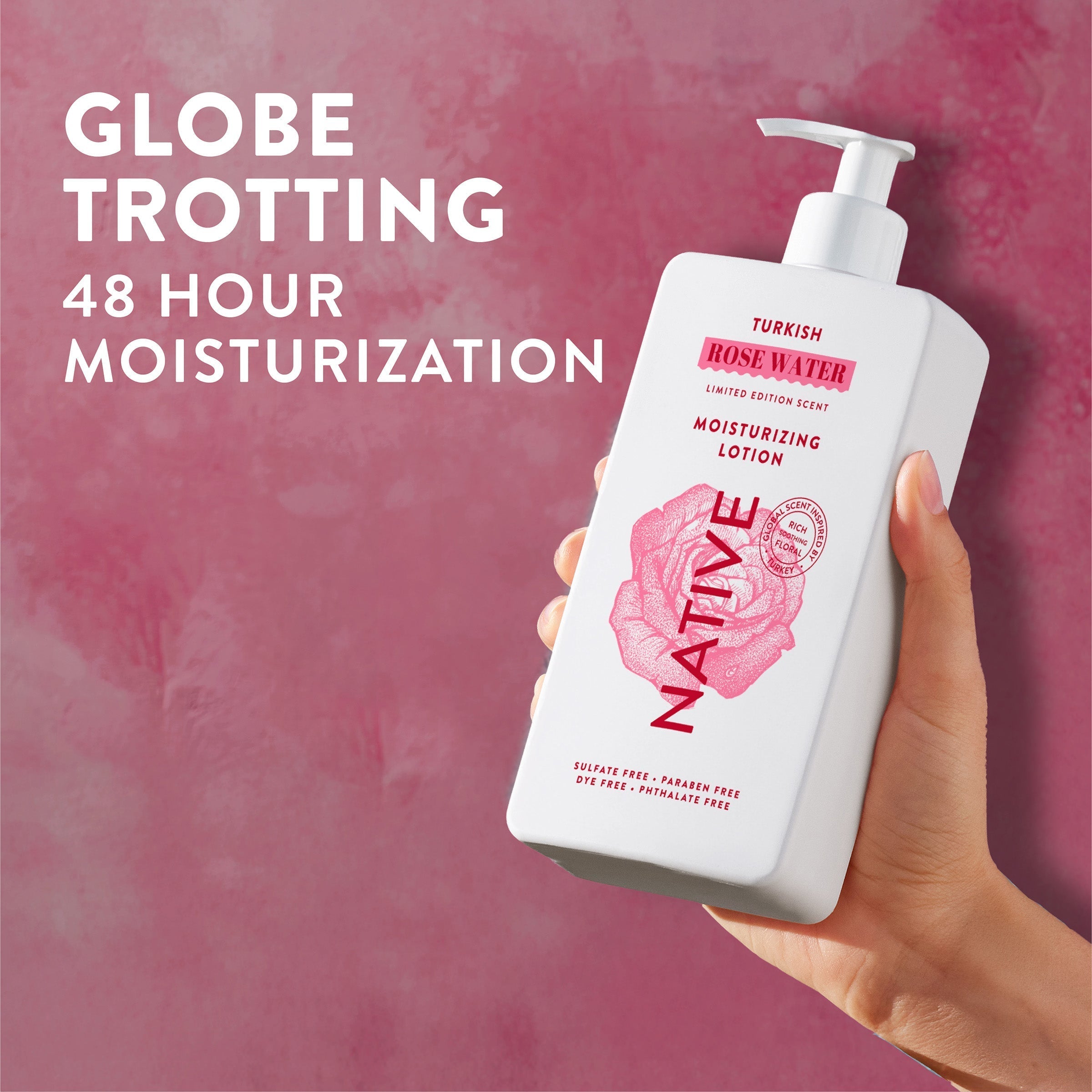 Body Lotion Limited Edition Turkish Rose Water 16.5oz Daily Routine