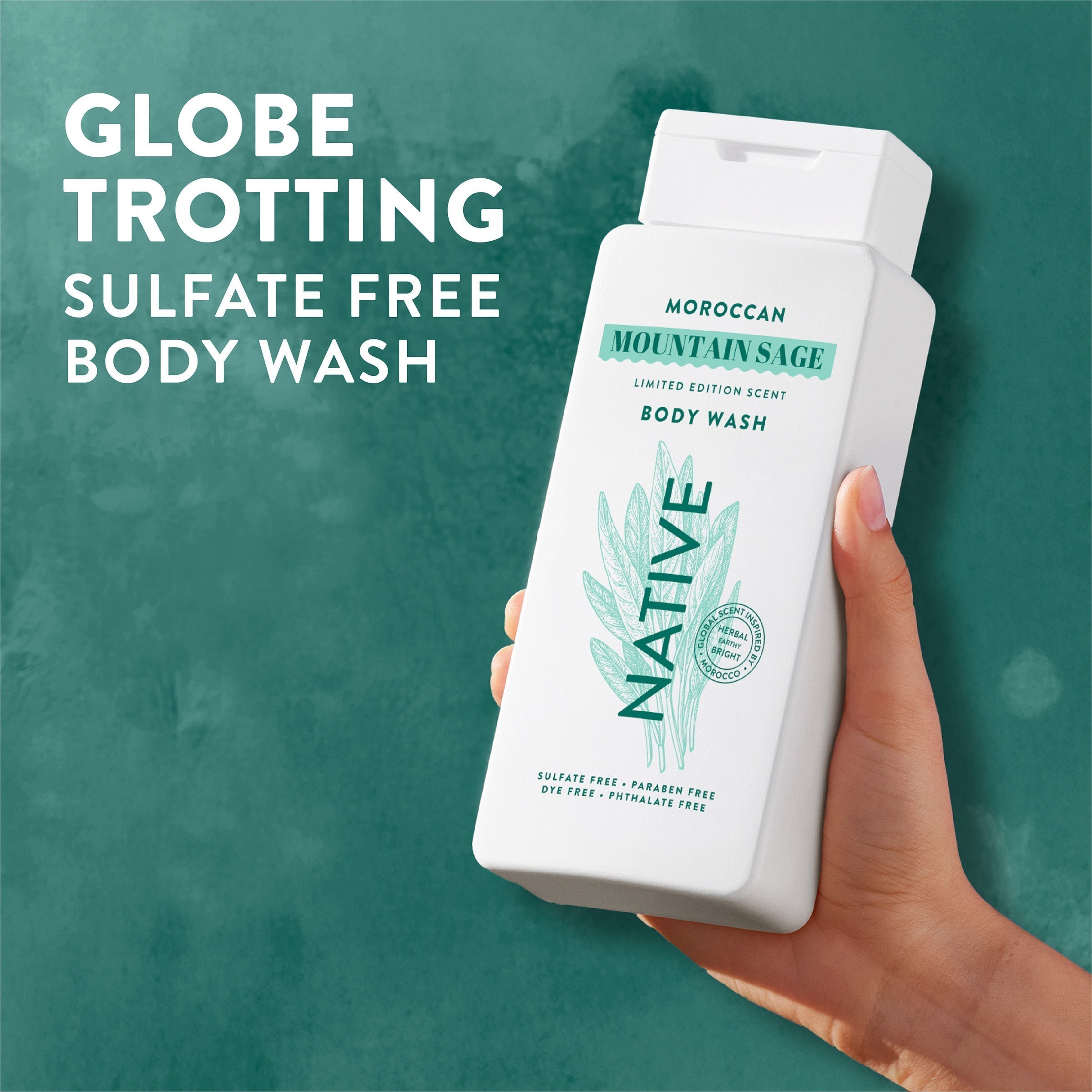 Body Wash Limited Edition Moroccan Mountain Sage 18oz Daily Routine