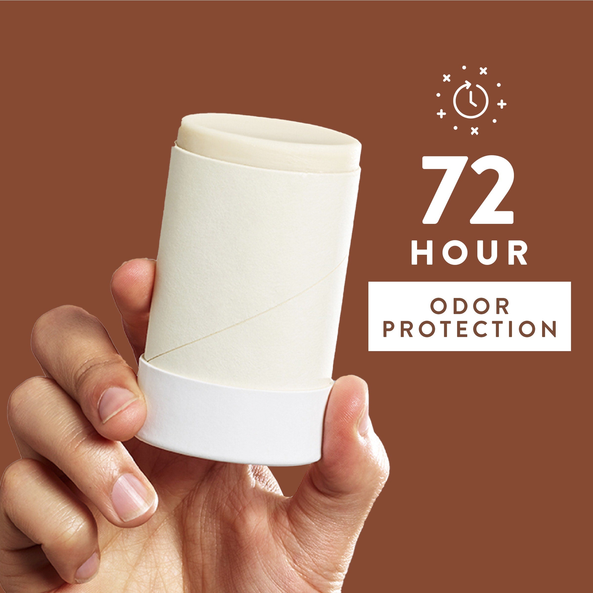 Plastic Free Deodorant Stick Classic Coconut and Vanilla 2.65oz Daily Routine