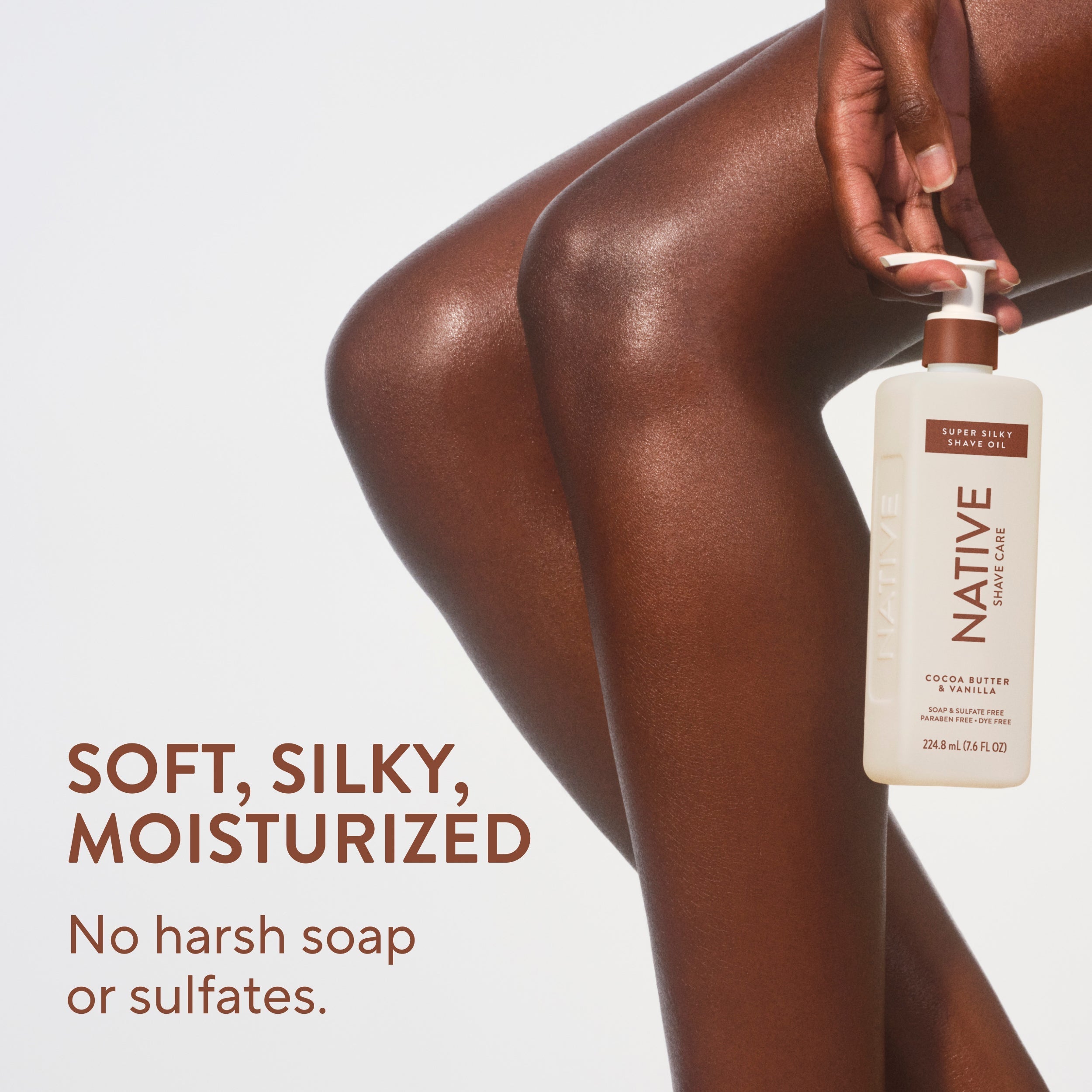 Silky Smooth Shave Oil Classic Cocoa Butter and Vanilla 7.6oz Daily Routine