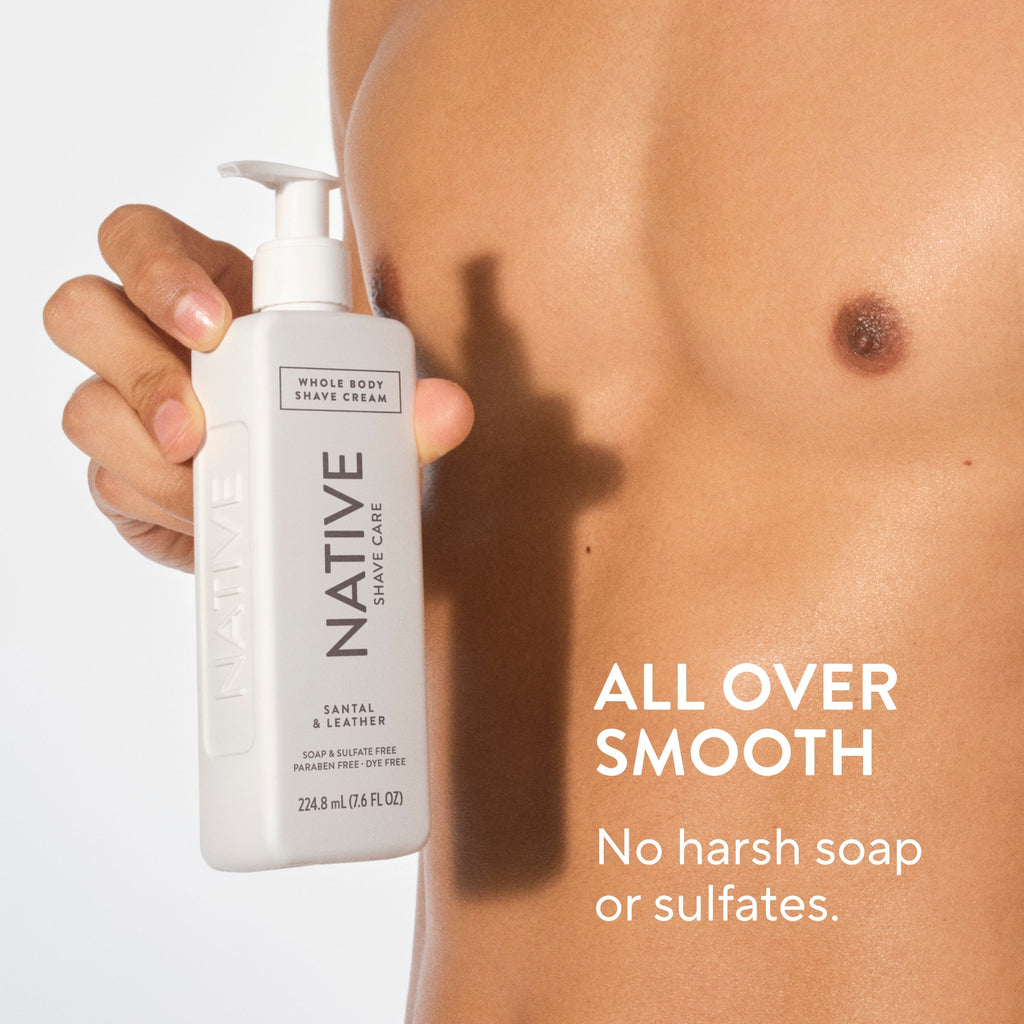 Whole Body Shave Cream Classic Santal and Leather 7.6oz Daily Routine
