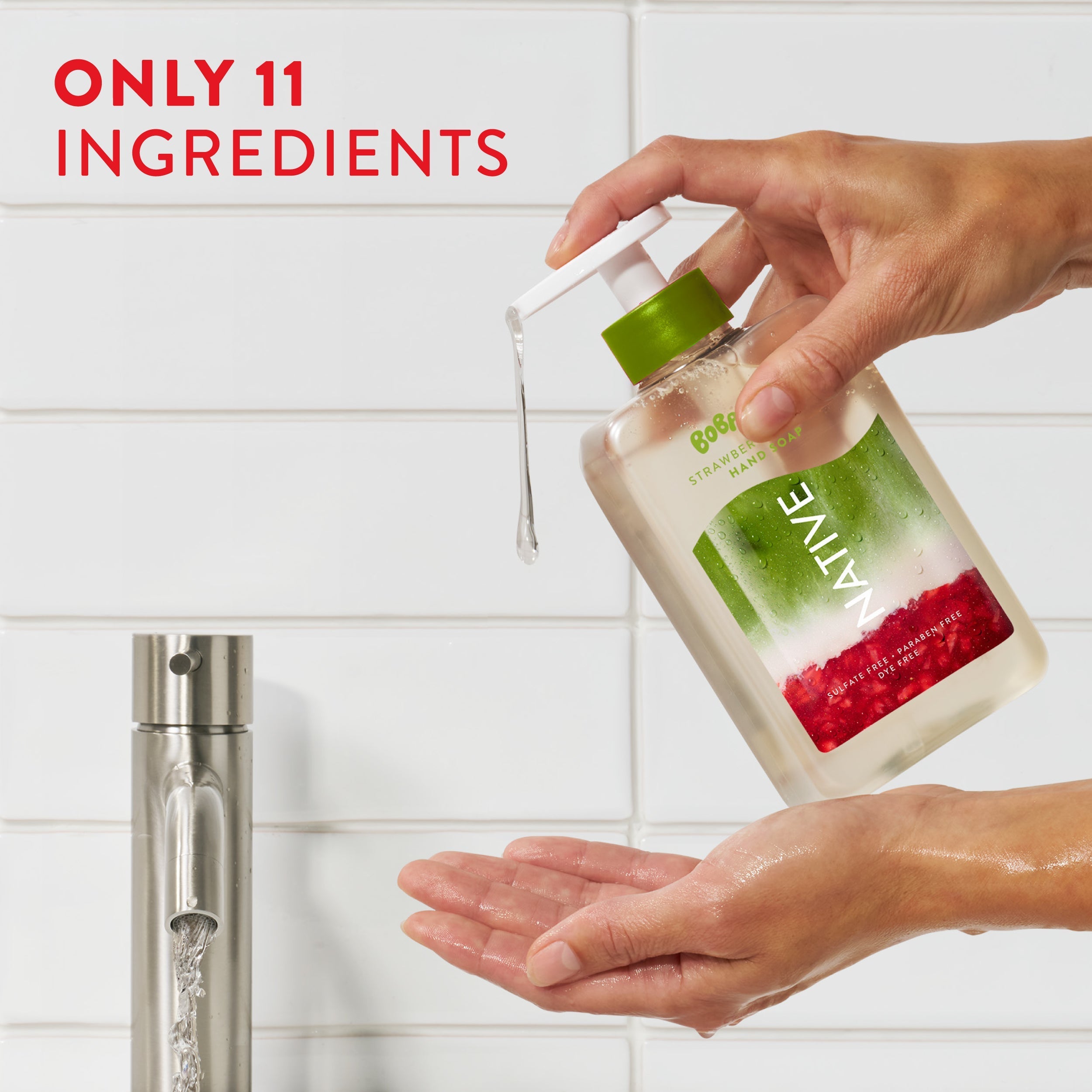 Hand Soap Limited Edition Strawberry Matcha 13oz Daily Routine