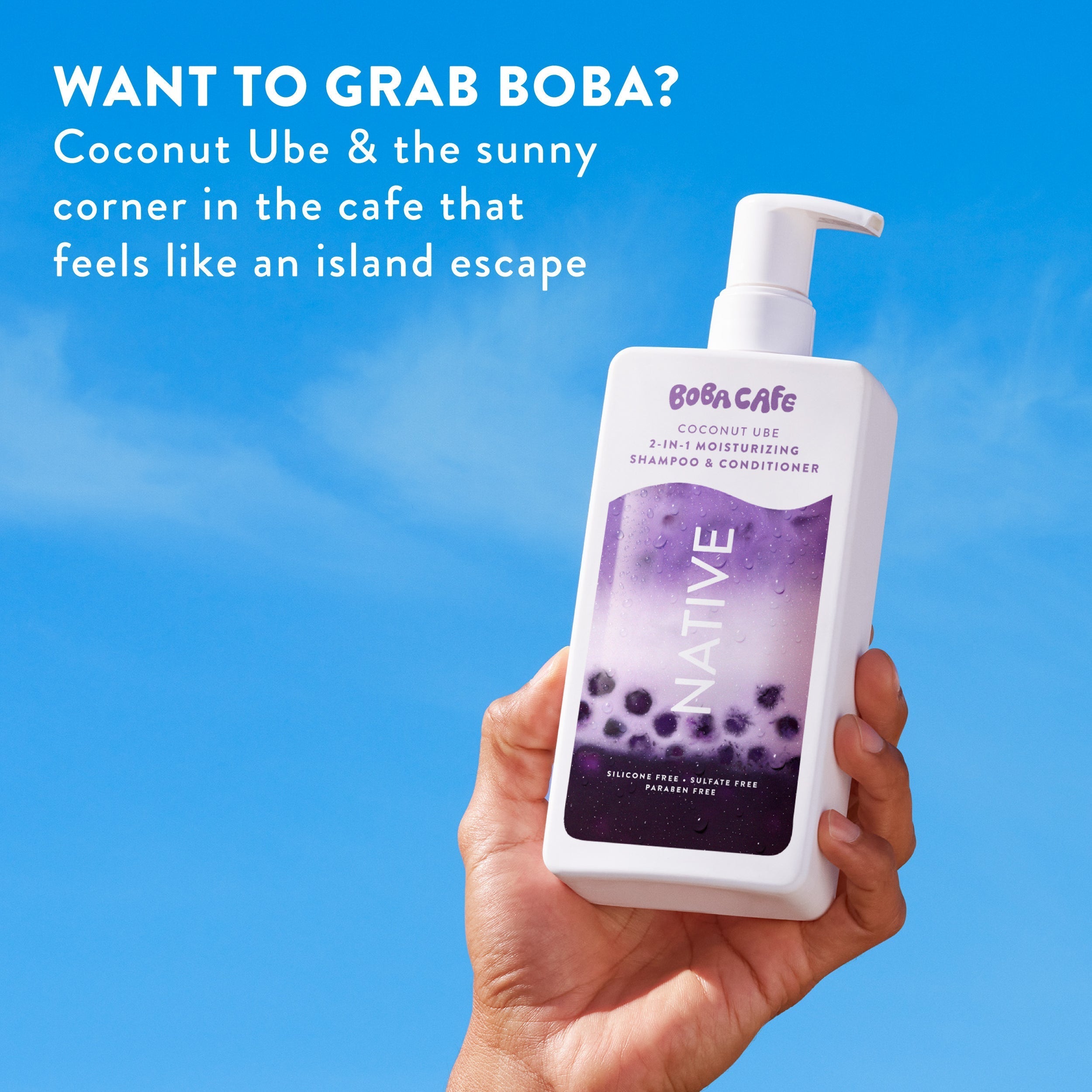 Moisturizing 2 in 1 Shampoo and Conditioner Limited Edition Coconut Ube 16.5oz Daily Routine