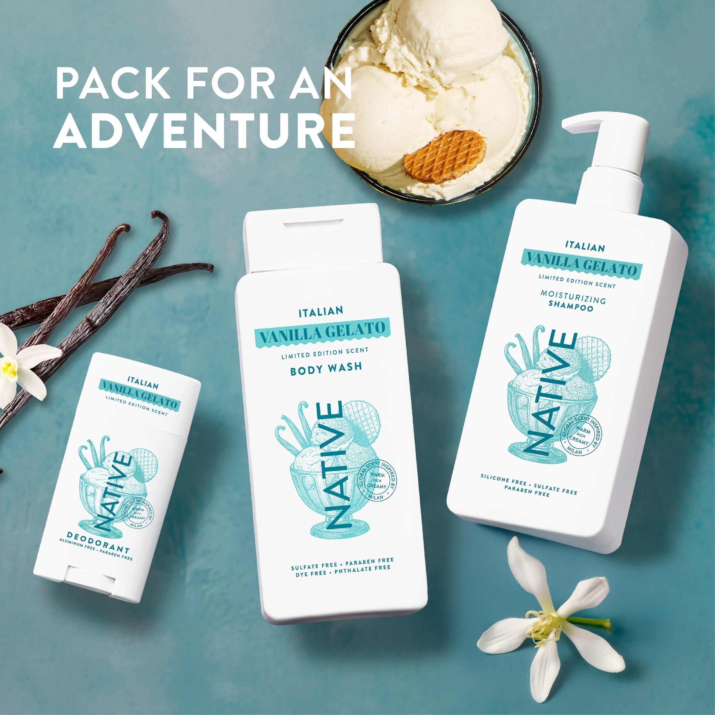 Moisturizing Shampoo Limited Edition Italian Vanilla Gelato 16.5oz Daily Routine