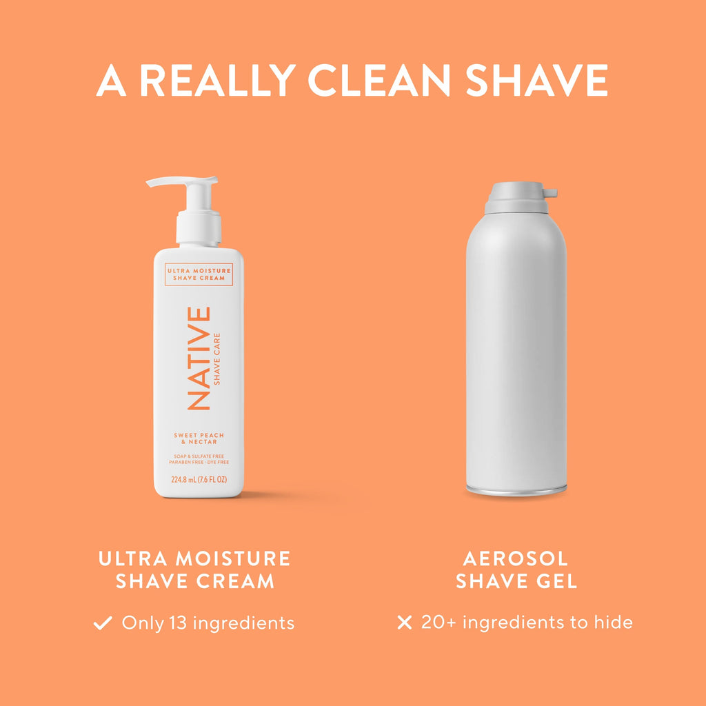 Ultra Moisture Shave Cream Classic Sweet Peach and Nectar 7.6oz Daily Routine