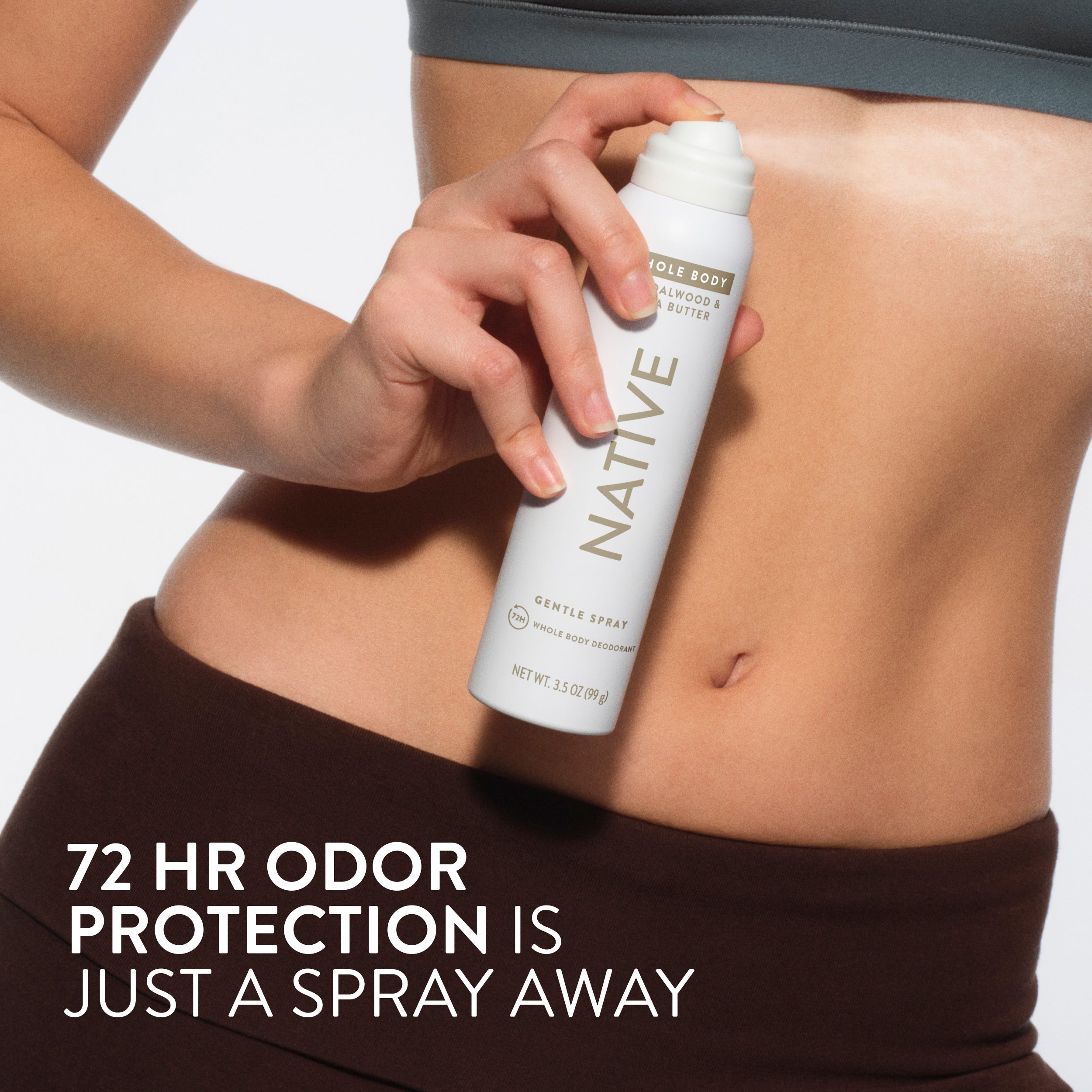 Whole Body Deodorant Spray Classic Sandalwood and Shea Butter 3.5oz Daily Routine
