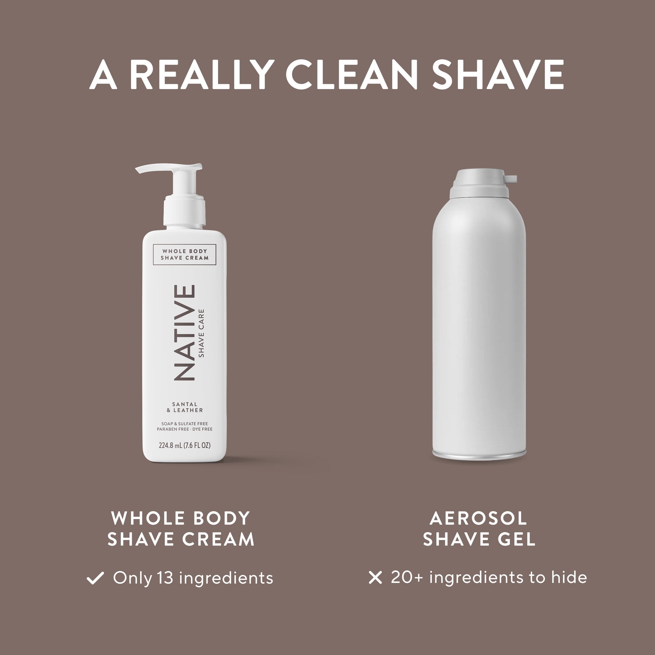 Whole Body Shave Cream Classic Santal and Leather 7.6oz Daily Routine