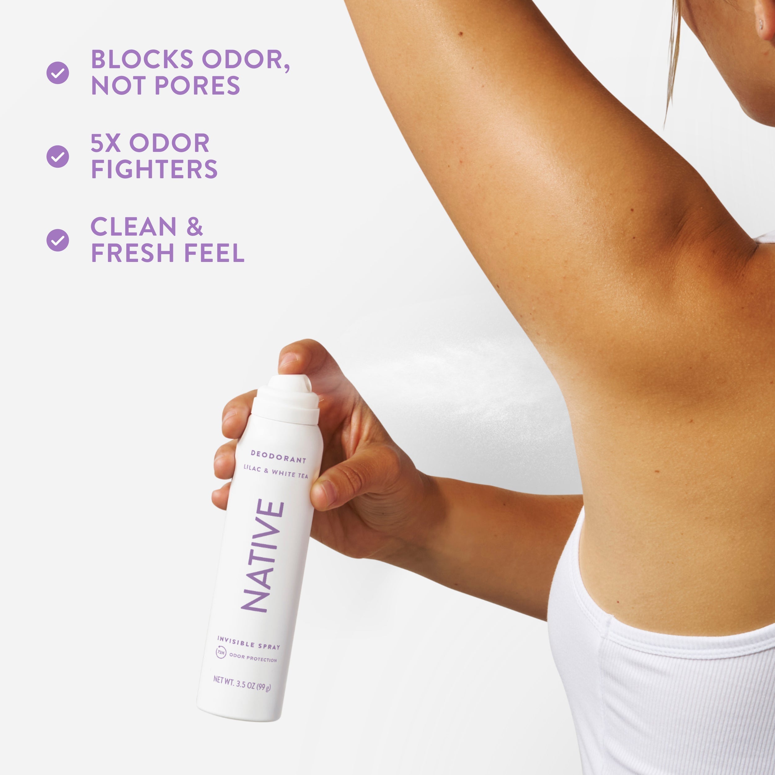 Deodorant Spray Classic Lilac and White Tea 3.5oz Daily Routine