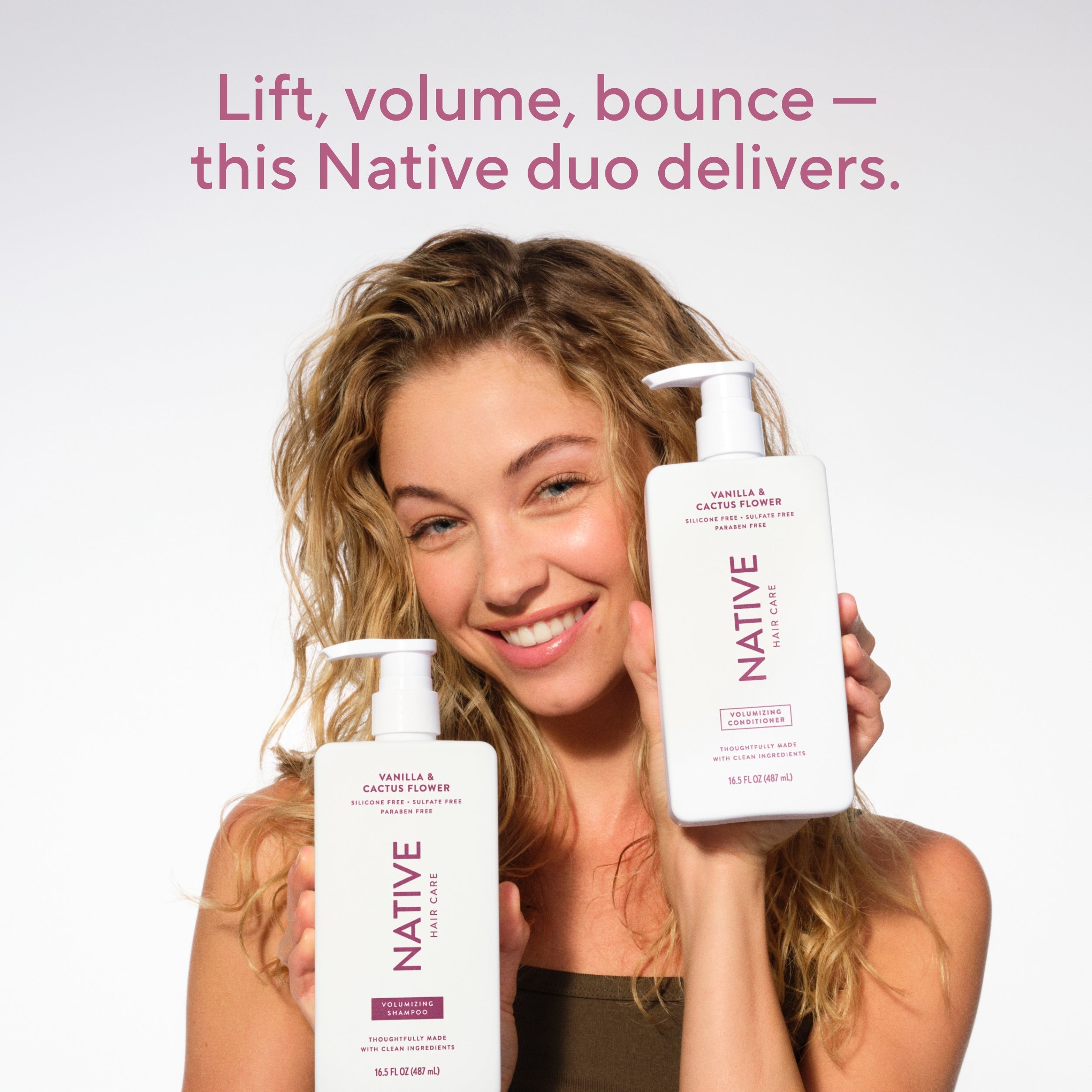 Volumizing Conditioner Classic Vanilla and Cactus Flower 16.5oz Daily Routine