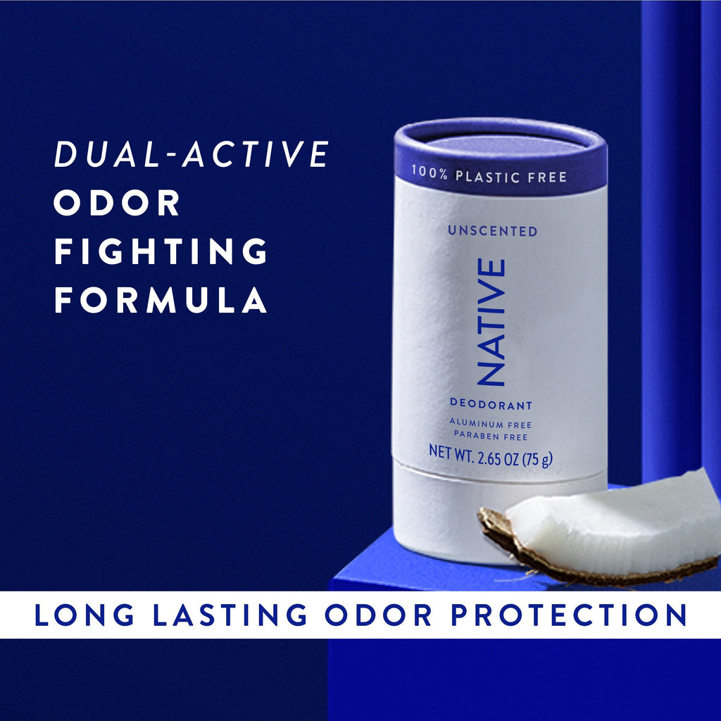 Plastic Free Deodorant Stick Classic Unscented 2.65oz Daily Routine
