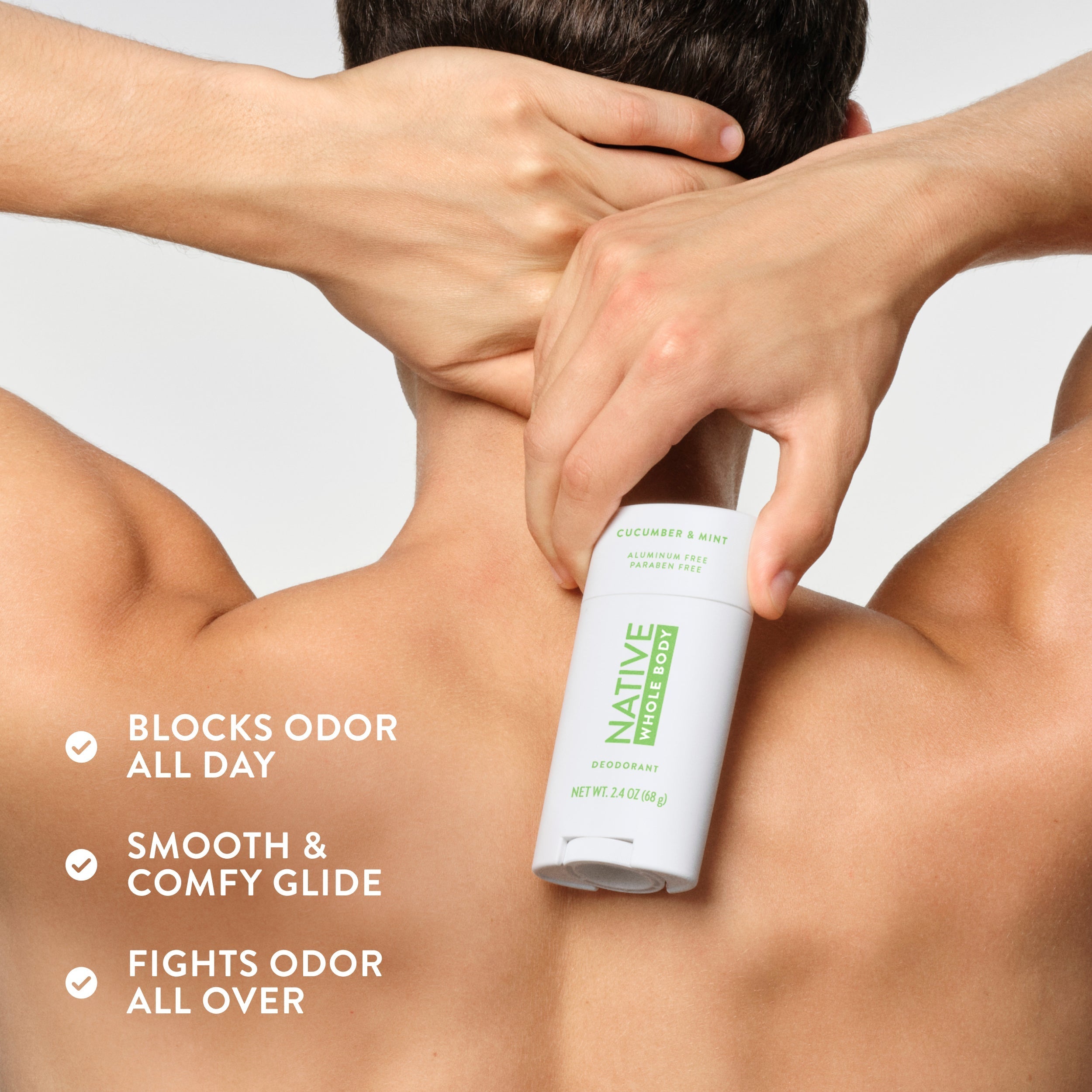 Whole Body Deodorant Stick Classic Cucumber and Mint 2.4oz Daily Routine