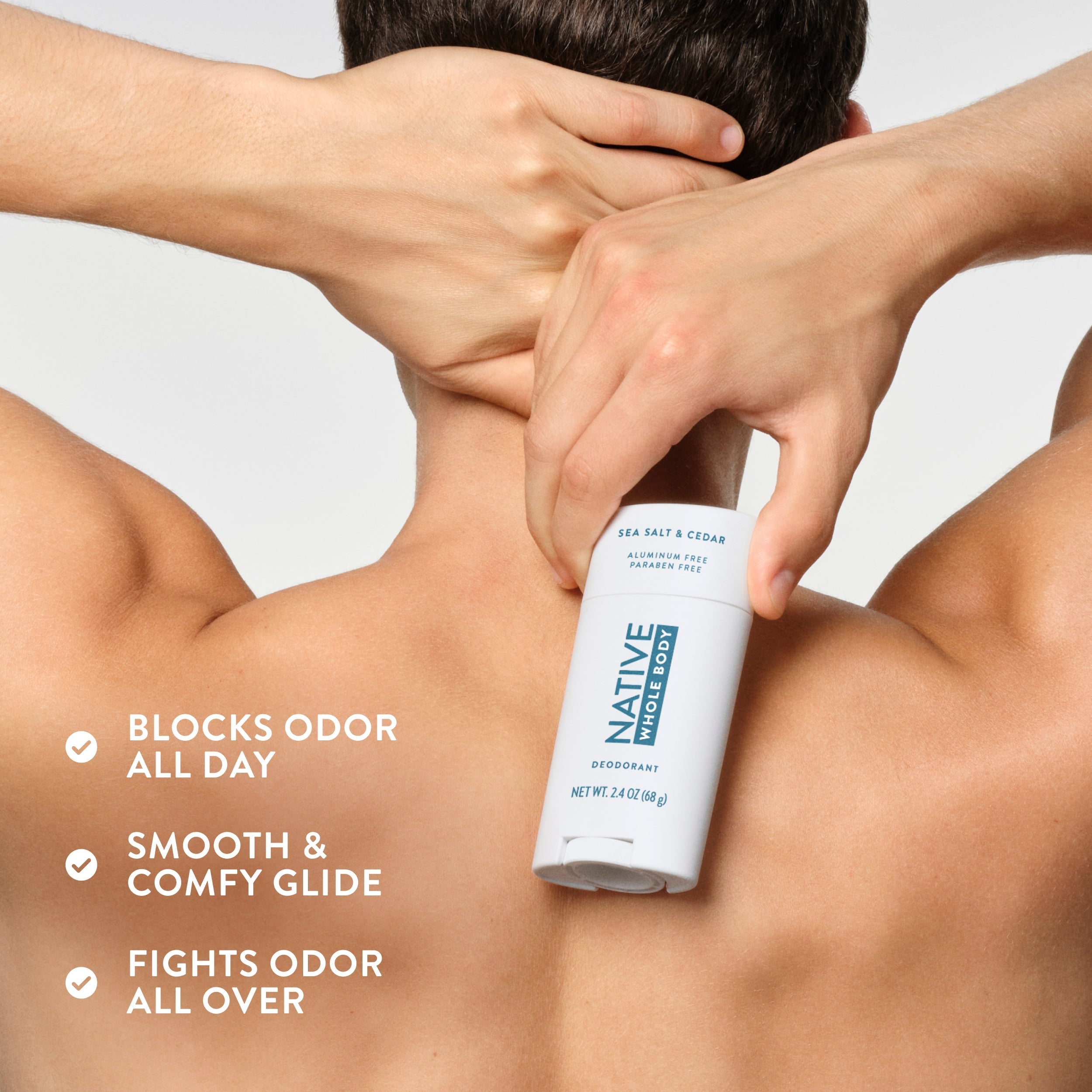 Whole Body Deodorant Stick Classic Sea Salt and Cedar 2.4oz Daily Routine