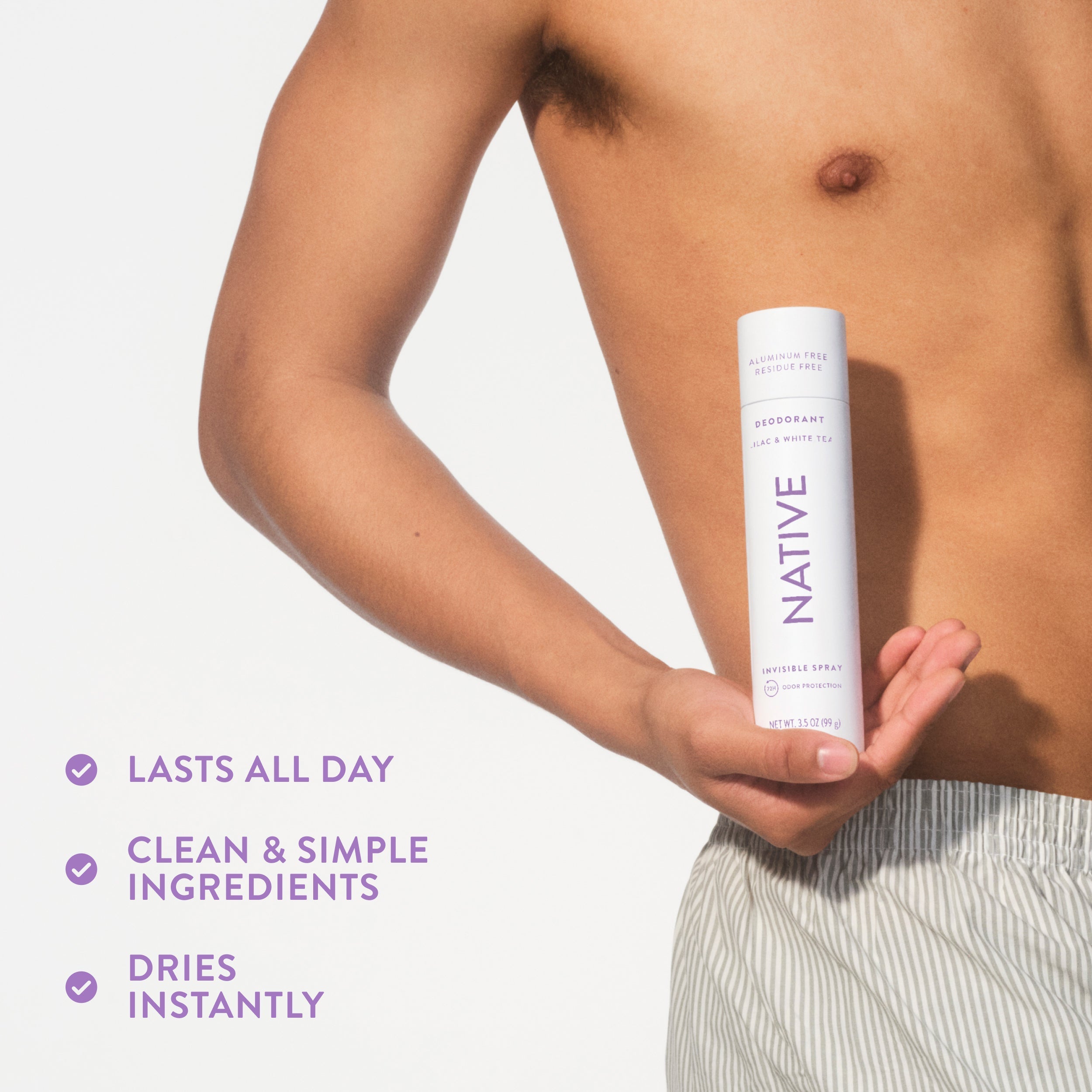 Deodorant Spray Classic Lilac and White Tea 3.5oz Daily Routine
